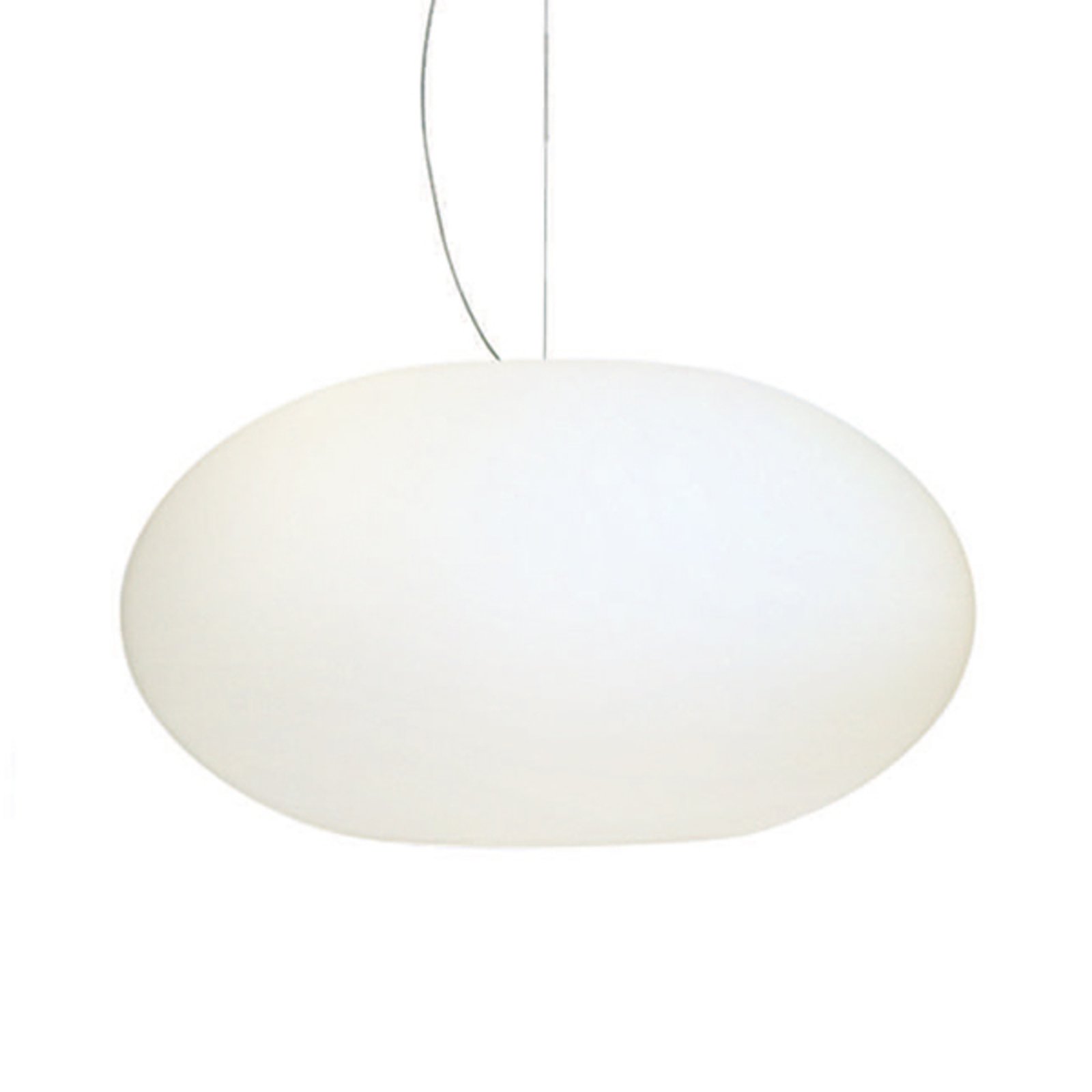 AIH - puristic pendant light 28 cm white lustrous