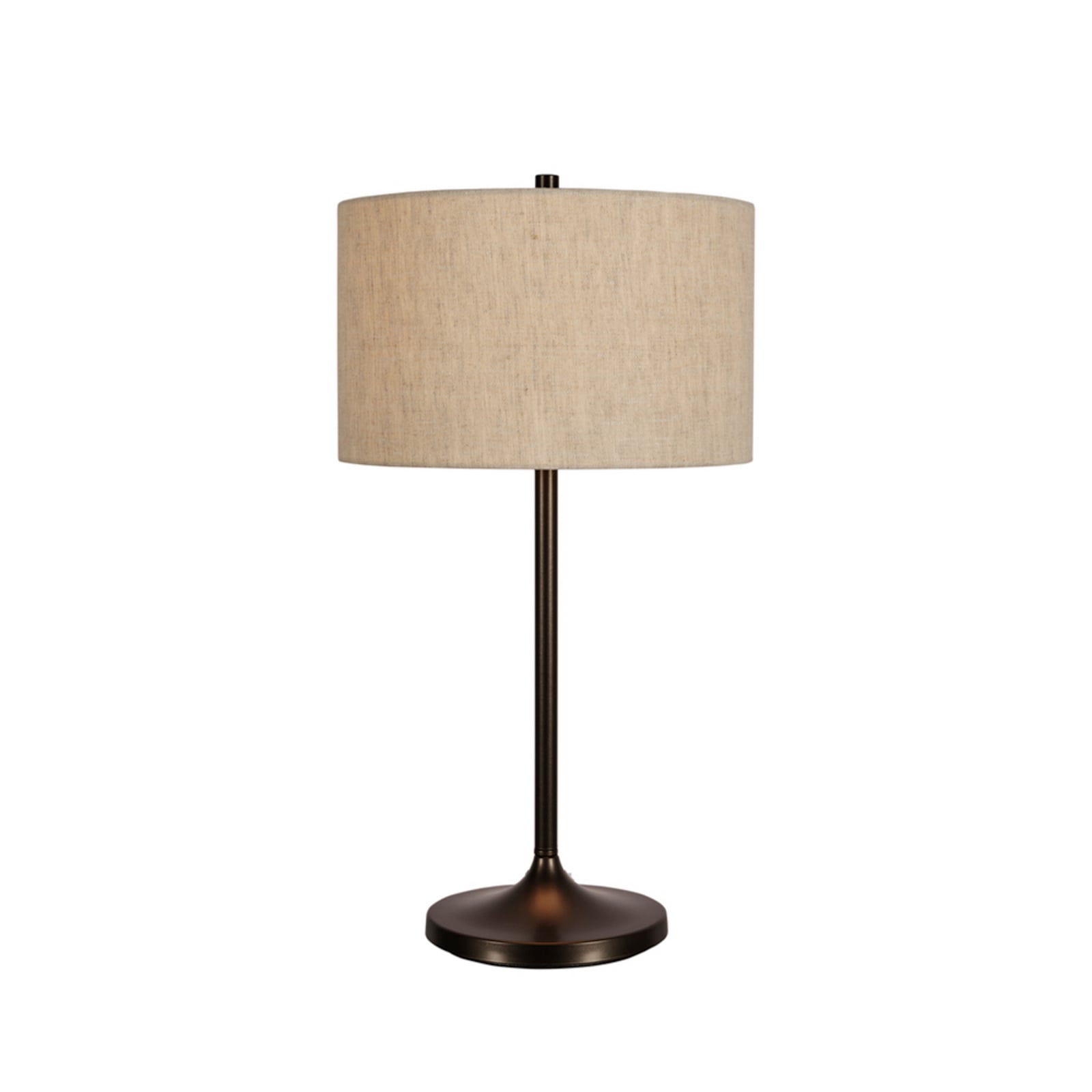 Lampada da tavolo Soft, color naturale/bronzo, altezza 64 cm, lino - Belid