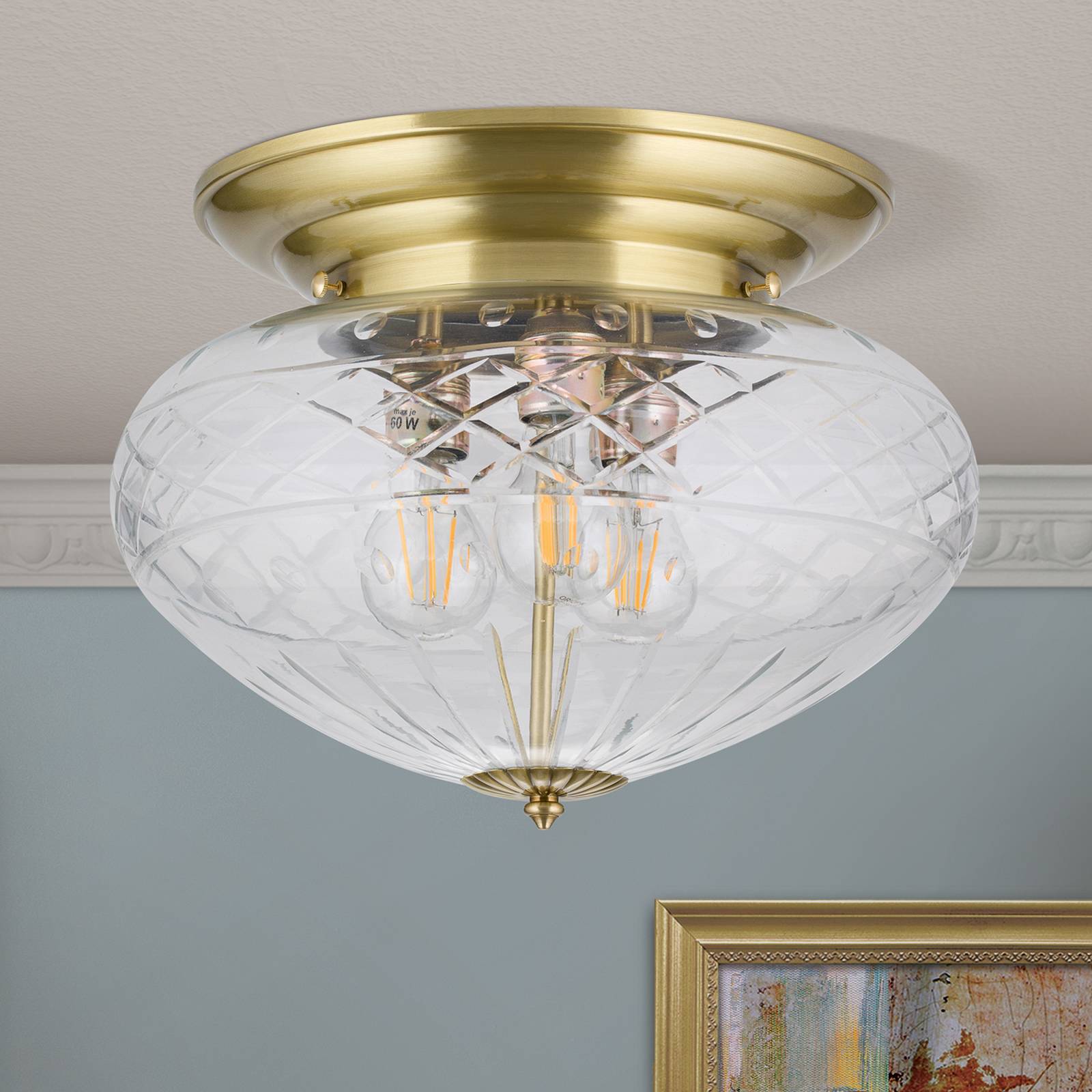 ENNA - estetyczna lampa sufitowa, śr. 40 cm