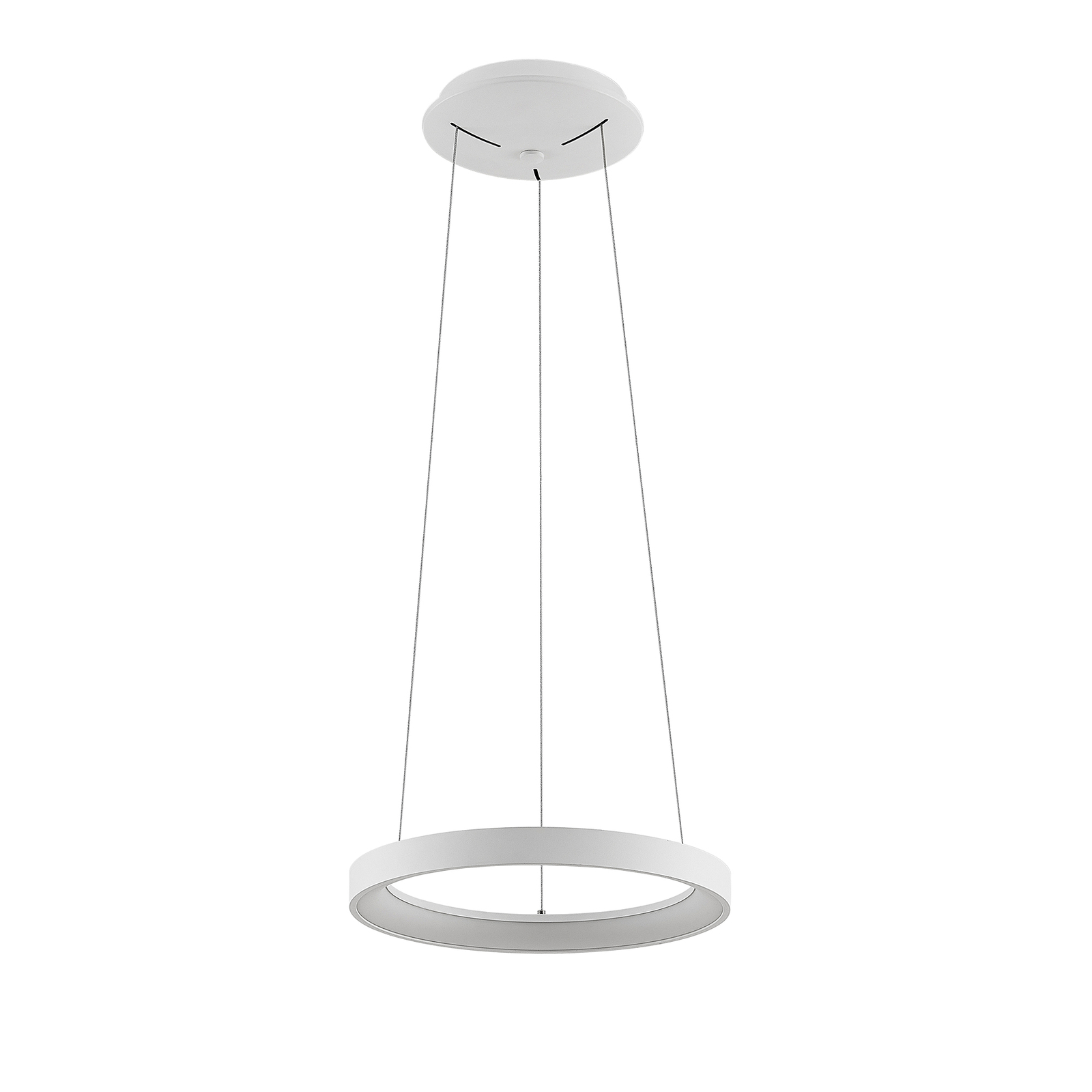 Arcchio Vivy LED závesná lampa, biela, 38 cm