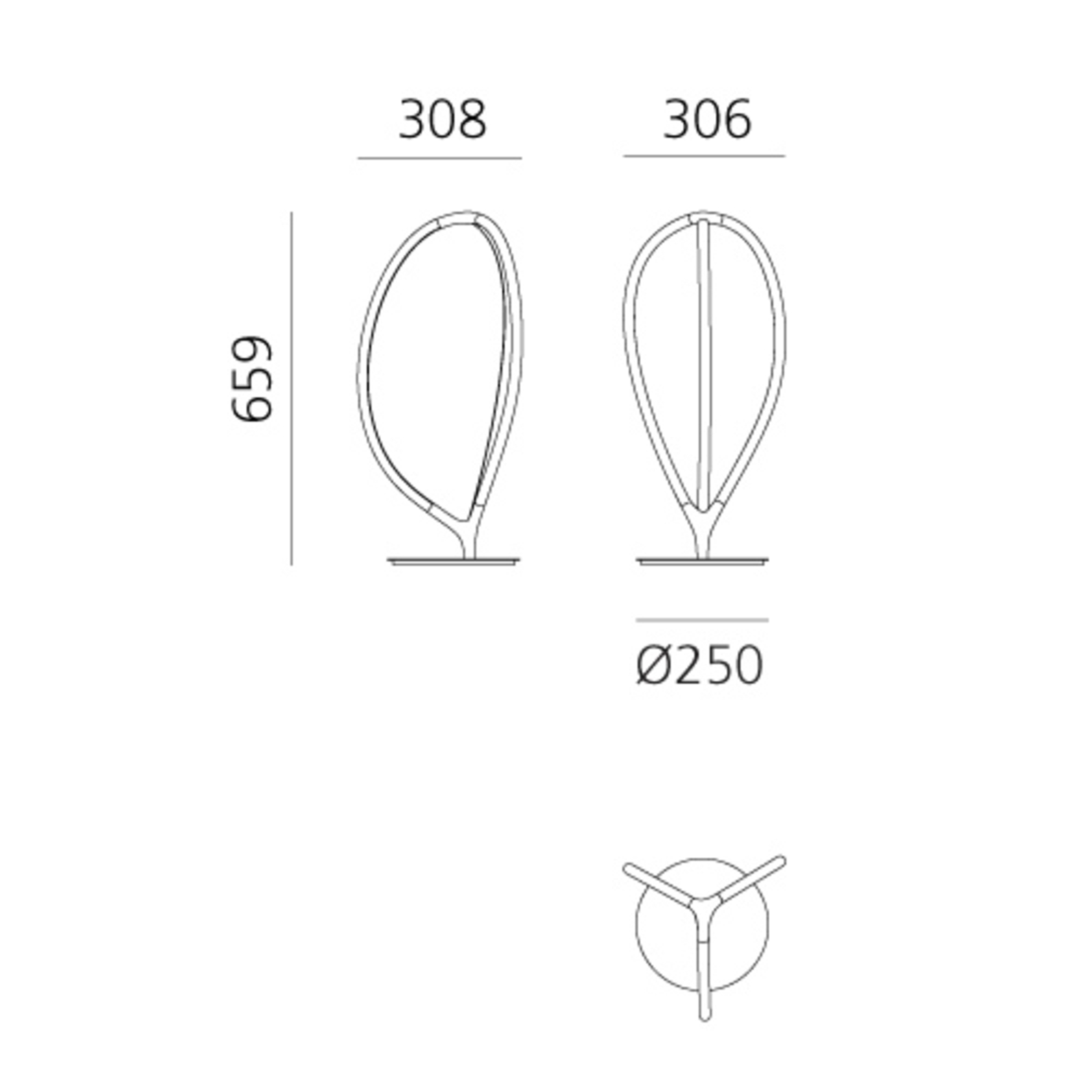 Artemide Arrival LED tafellamp, zwart