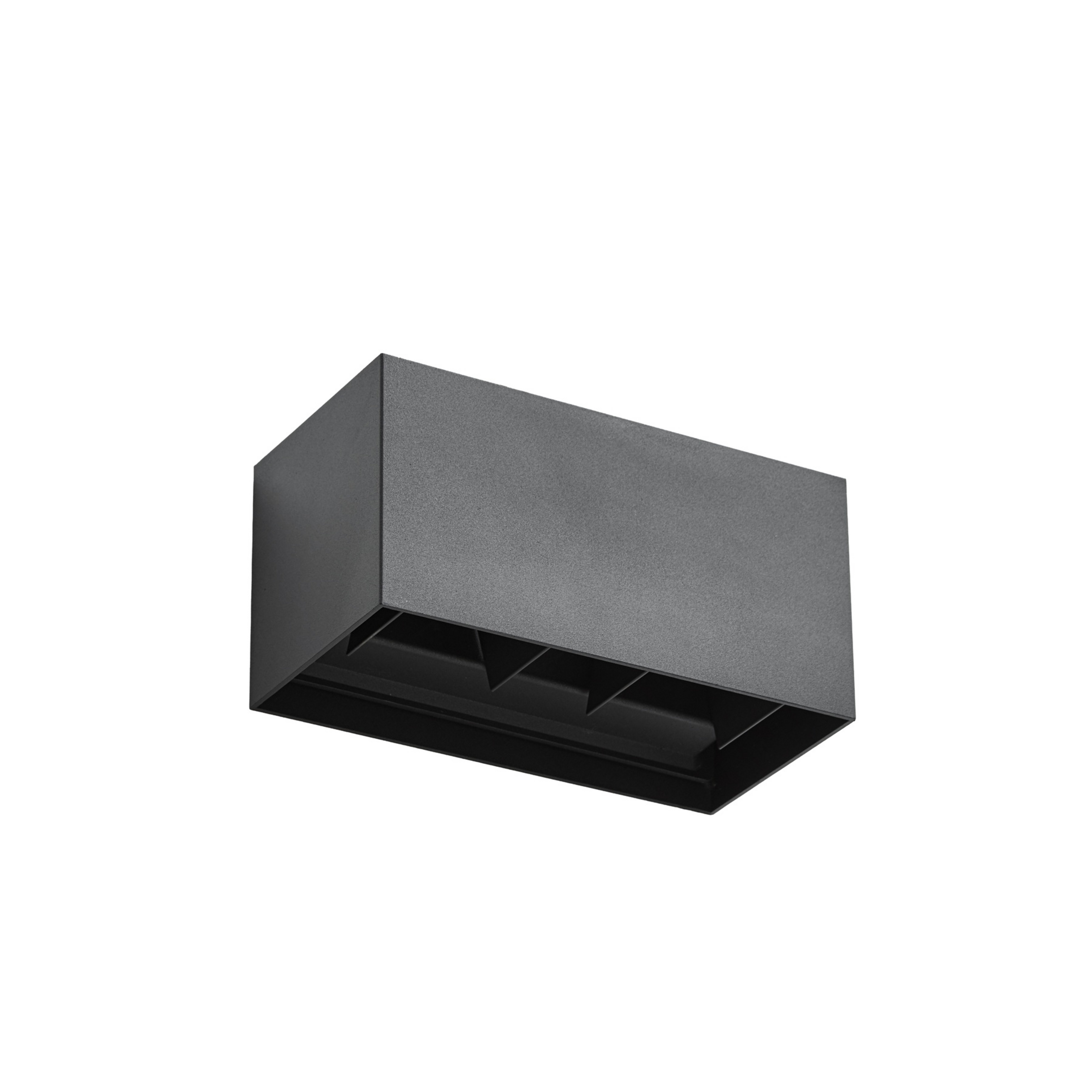 Applique d'extérieur LED Nivar, noire, à 4 lampes, 20 cm, IP54 - Lindby