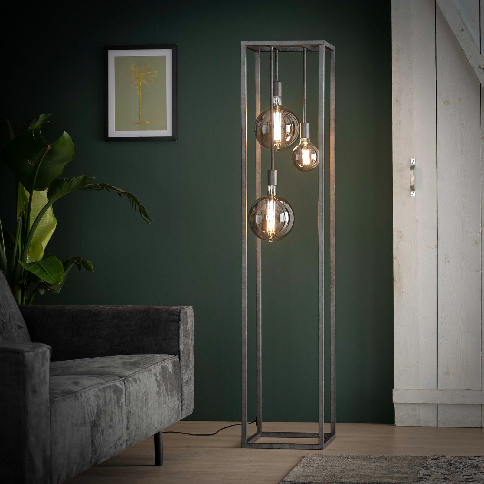 Piantana Skyframe a cornice, 3 luci