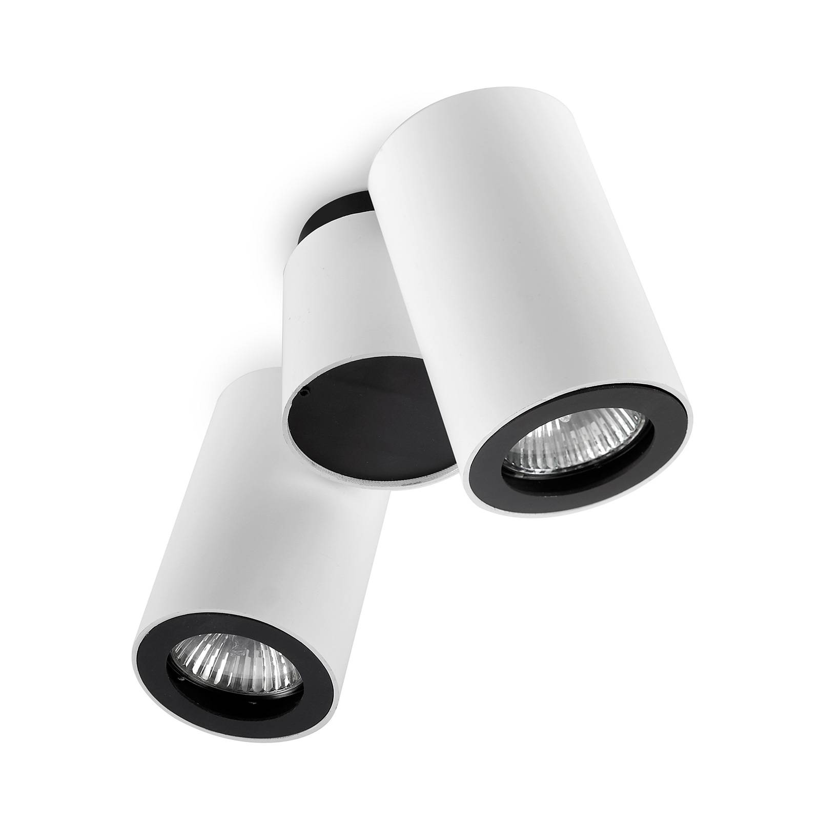 LEDS-C4 Pipe spot pour plafond 2 lampes blanc-noir