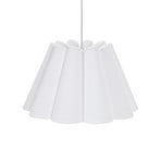 PR Home Lámpara colgante Classic, algodón, blanco, Ø 32 cm