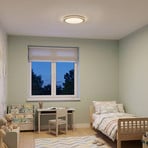 LED-Deckenlampe Cavena, Ø 39 cm, sandfarben, Metall, CCT
