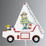 Dziecięca lampa ścienna Wóz strażacki Fred