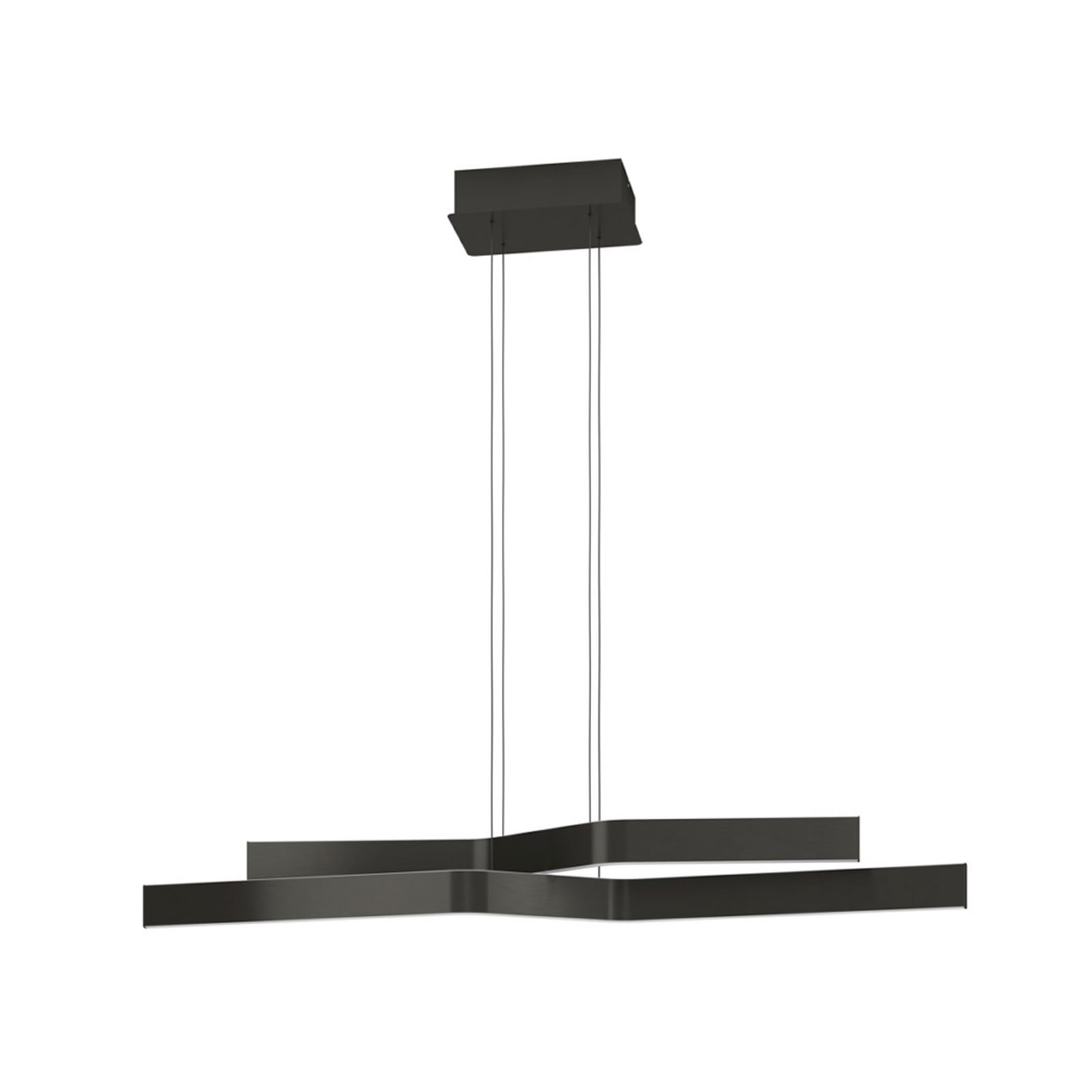 EGLO LED hanglamp PLAYITAS, zwart, 120 cm, 2-lamps, CCT EGLO LED hanglamp PLAYITAS, zwart, 120 cm, 2-lamps, CCT