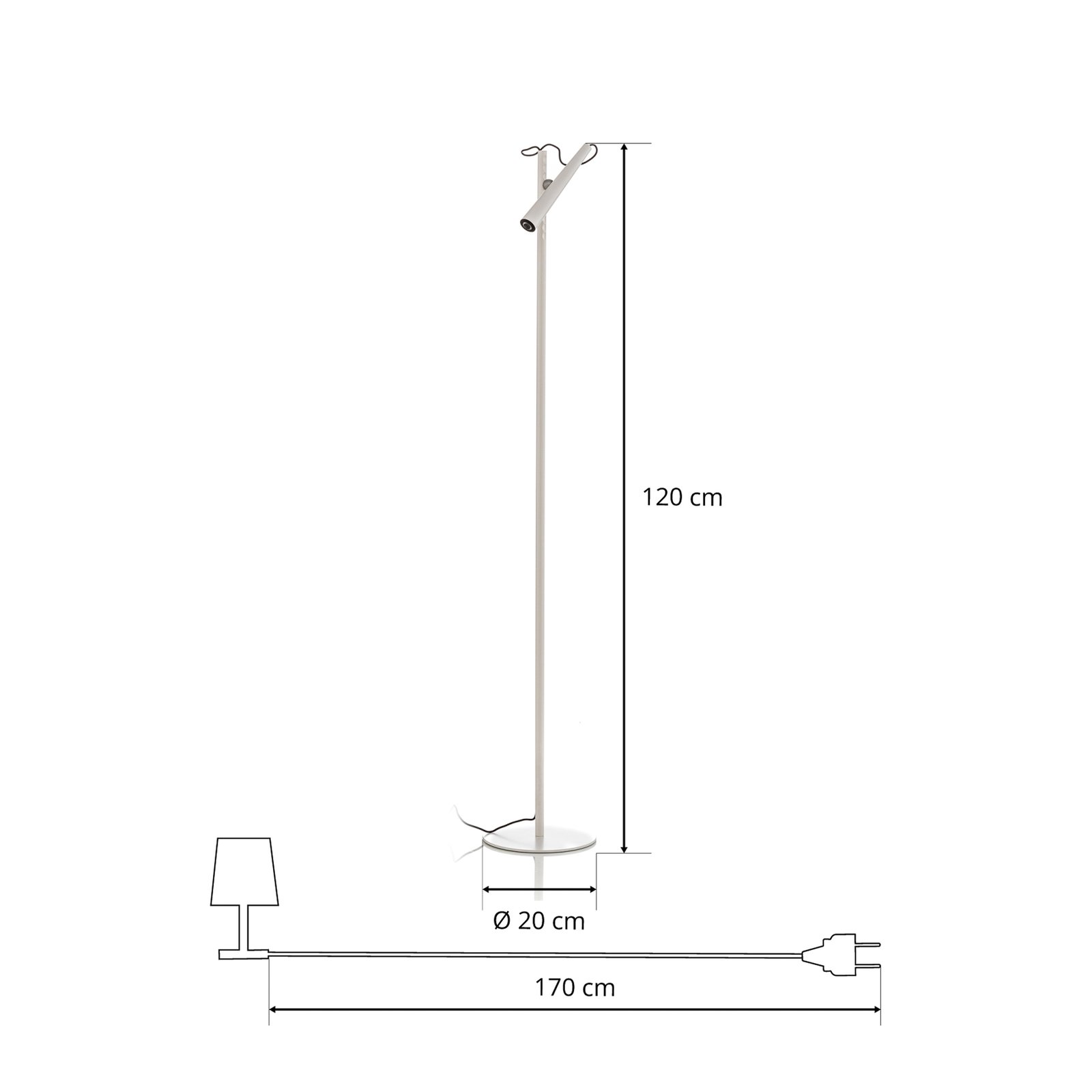 Magneto Golvlampa Vit - Foscarini