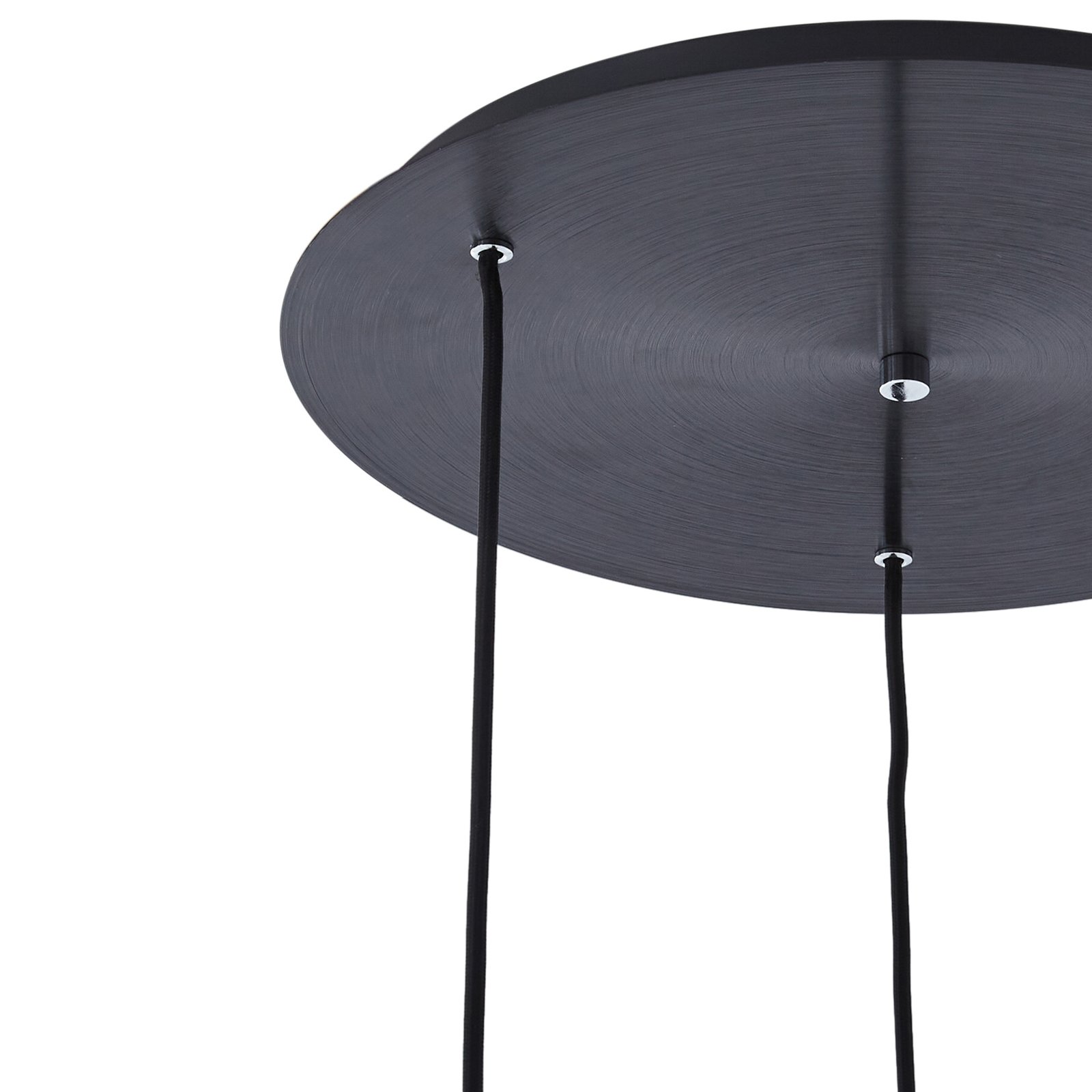 Eirian 3 Cluster Suspension Clear/Black - Lucande
