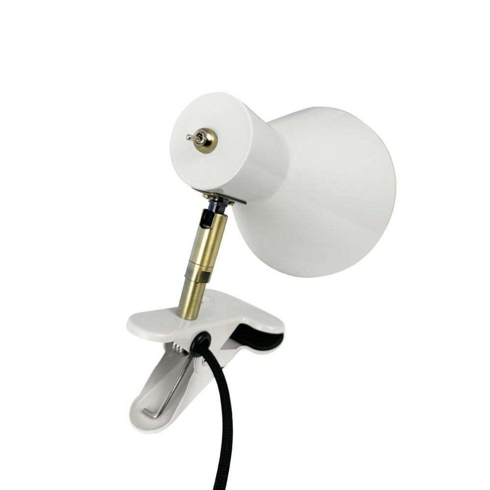 Sleep Candeeiro de Clip Shiny White/Antique Brass - DybergLarsen