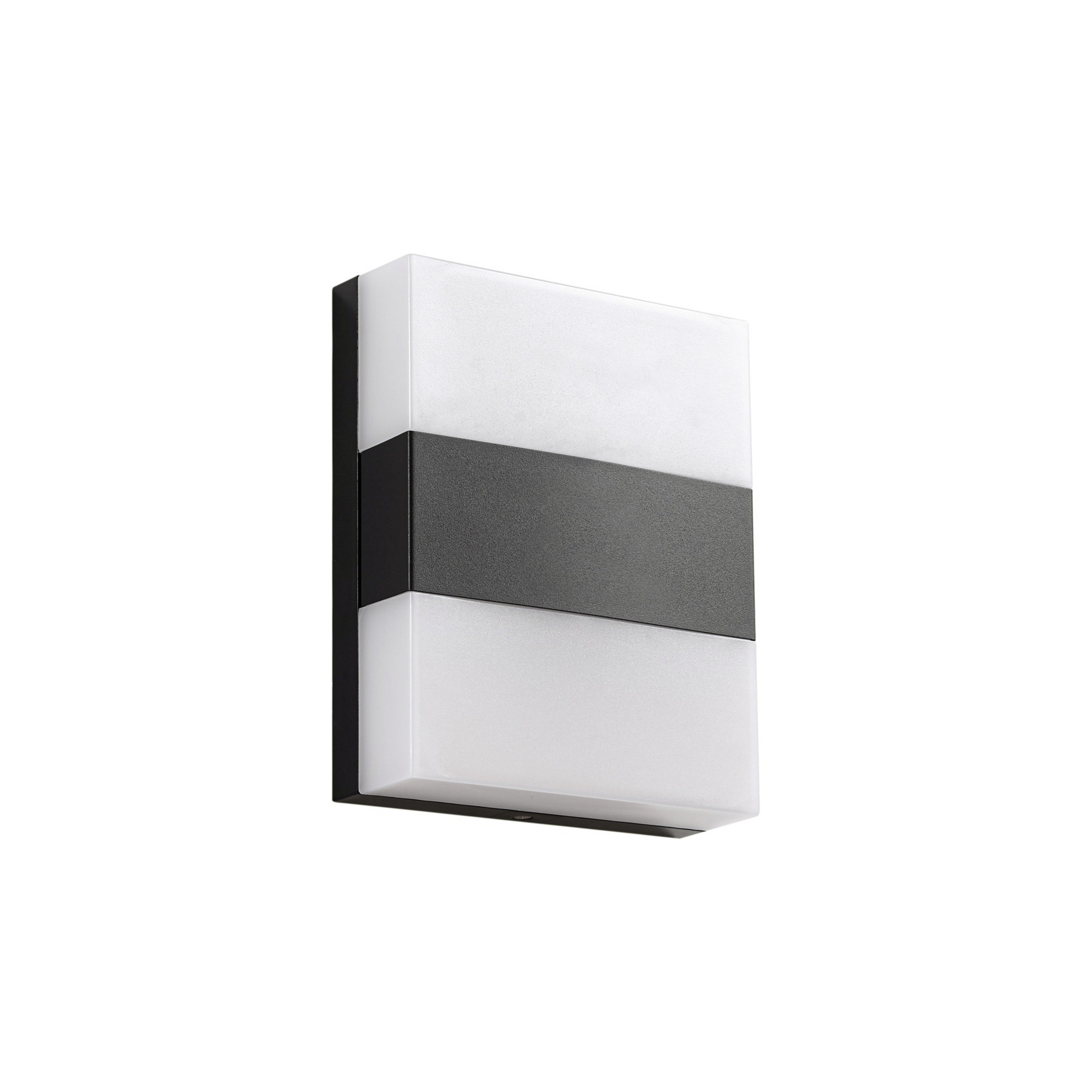 Teekon LED outdoor wall light, 20 cm, IP44, anthracite - PRIOS