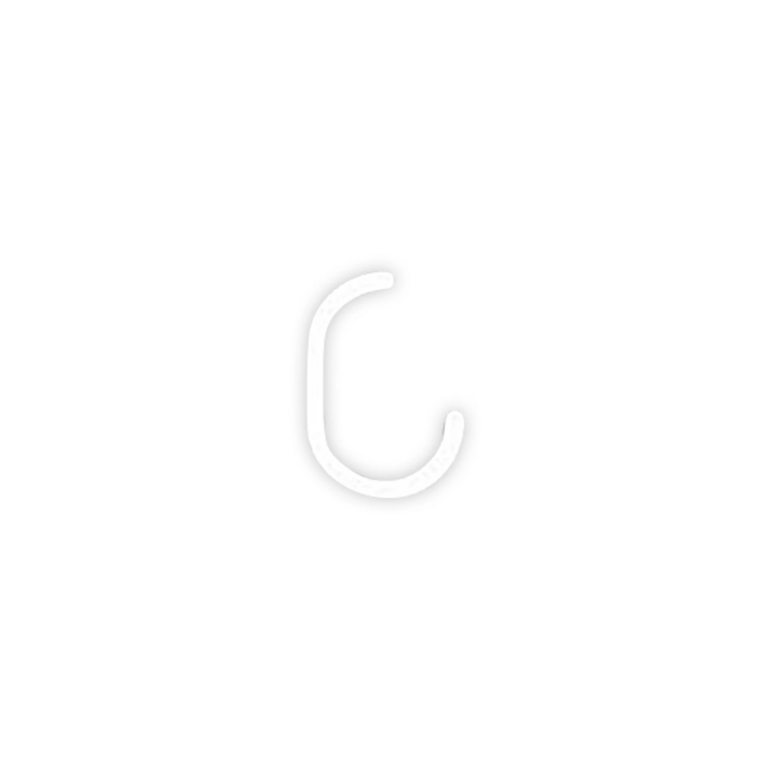 Artemide Alphabet of Light fali nagybetűs C betűs falikép