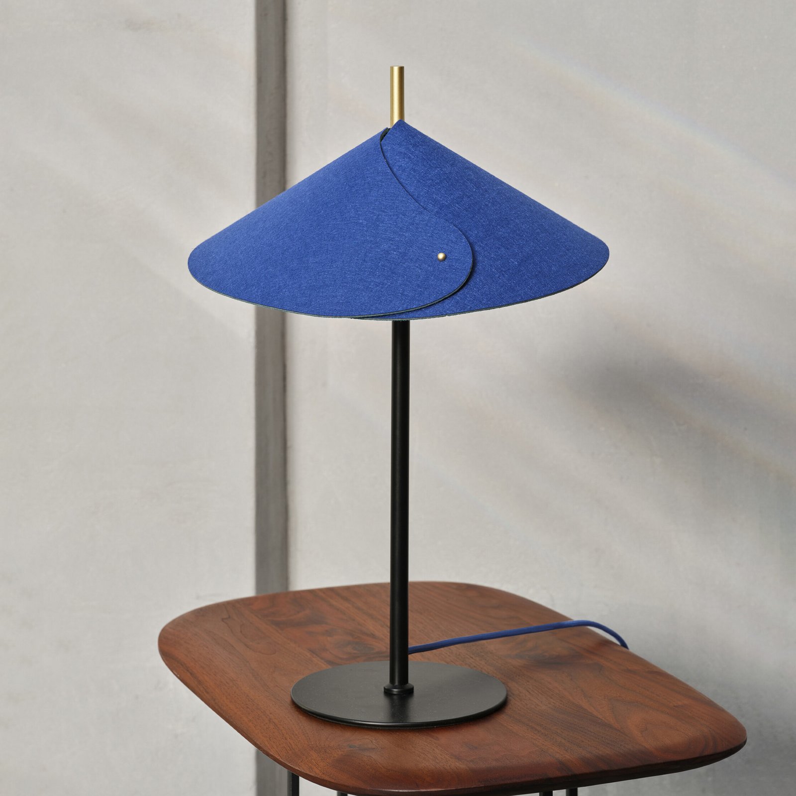 OSRAM bordlampe Decor Flip, blå, filt, G9, justerbar