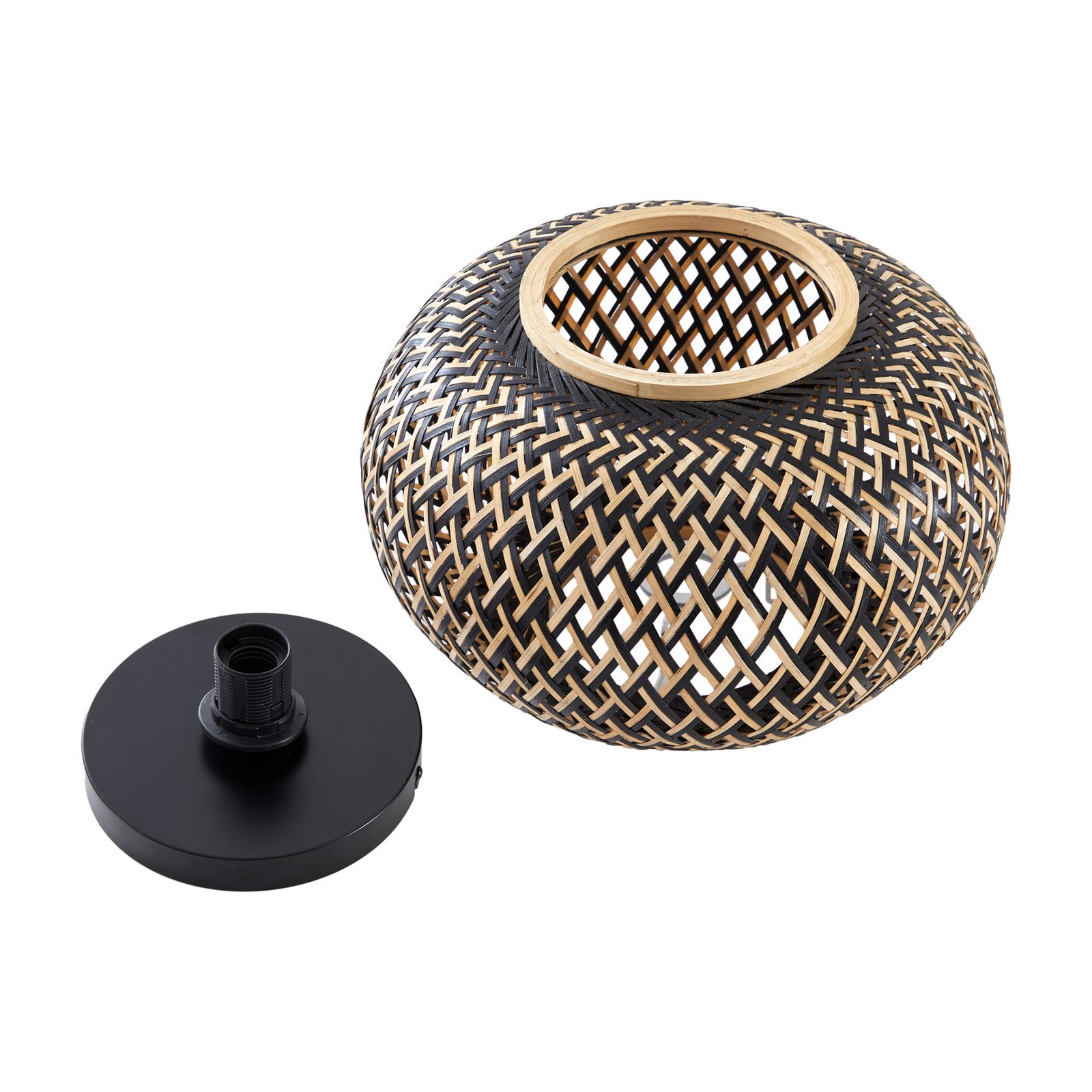 Nerys Kattovalaisin Black/Wood - Lindby