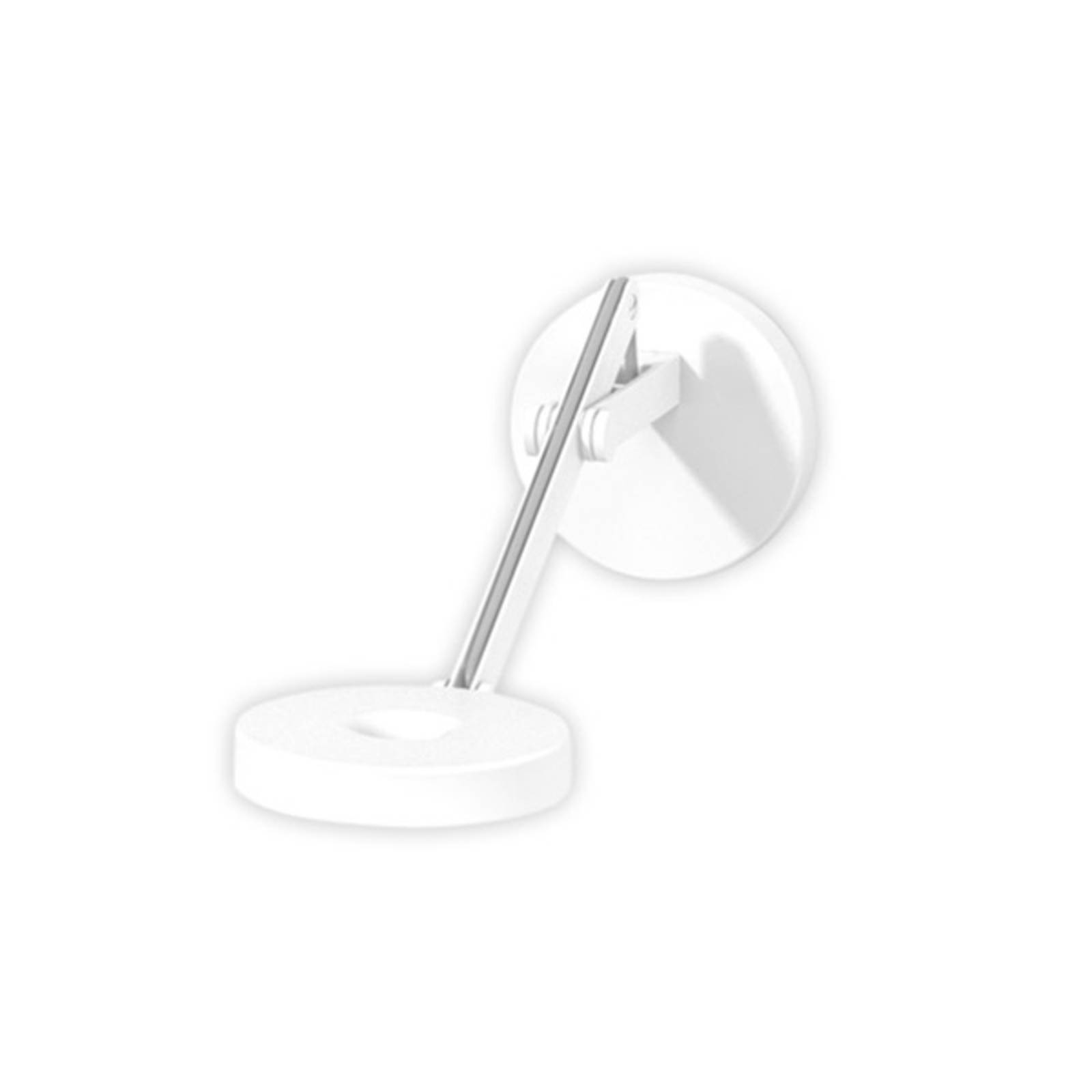 Rotaliana String W0 DTW wall light white silver, for Living / Dining Room, aluminium, polycarbonate, fabric, 9 W