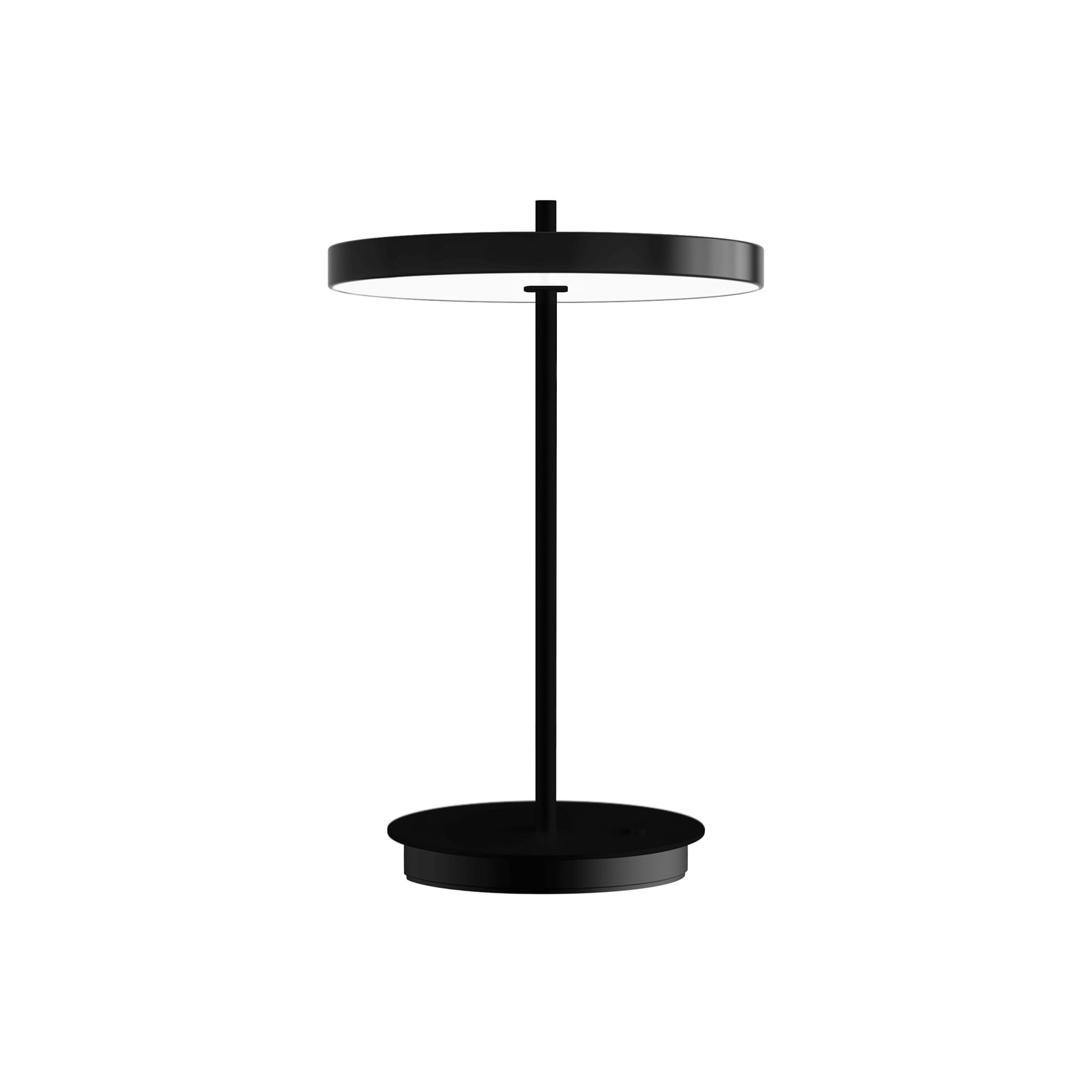 UMAGE LED stolna lampa na baterije Asteria Move crna/crna 31 cm