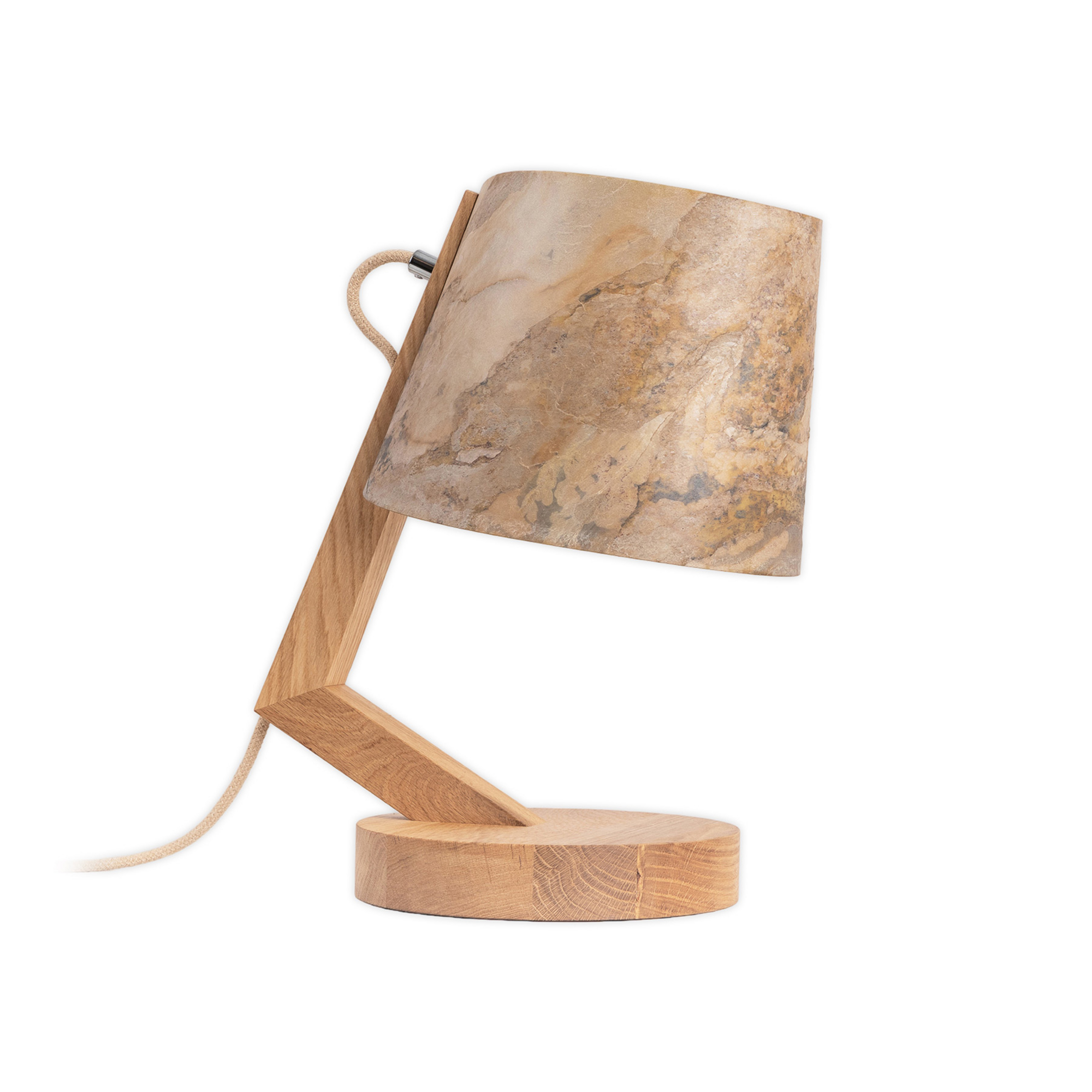 ALMUT 1411 bordlampe sylindrisk Ø23cm stein