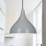 Adash pendant light, grey, metal, Ø 26 cm, E27