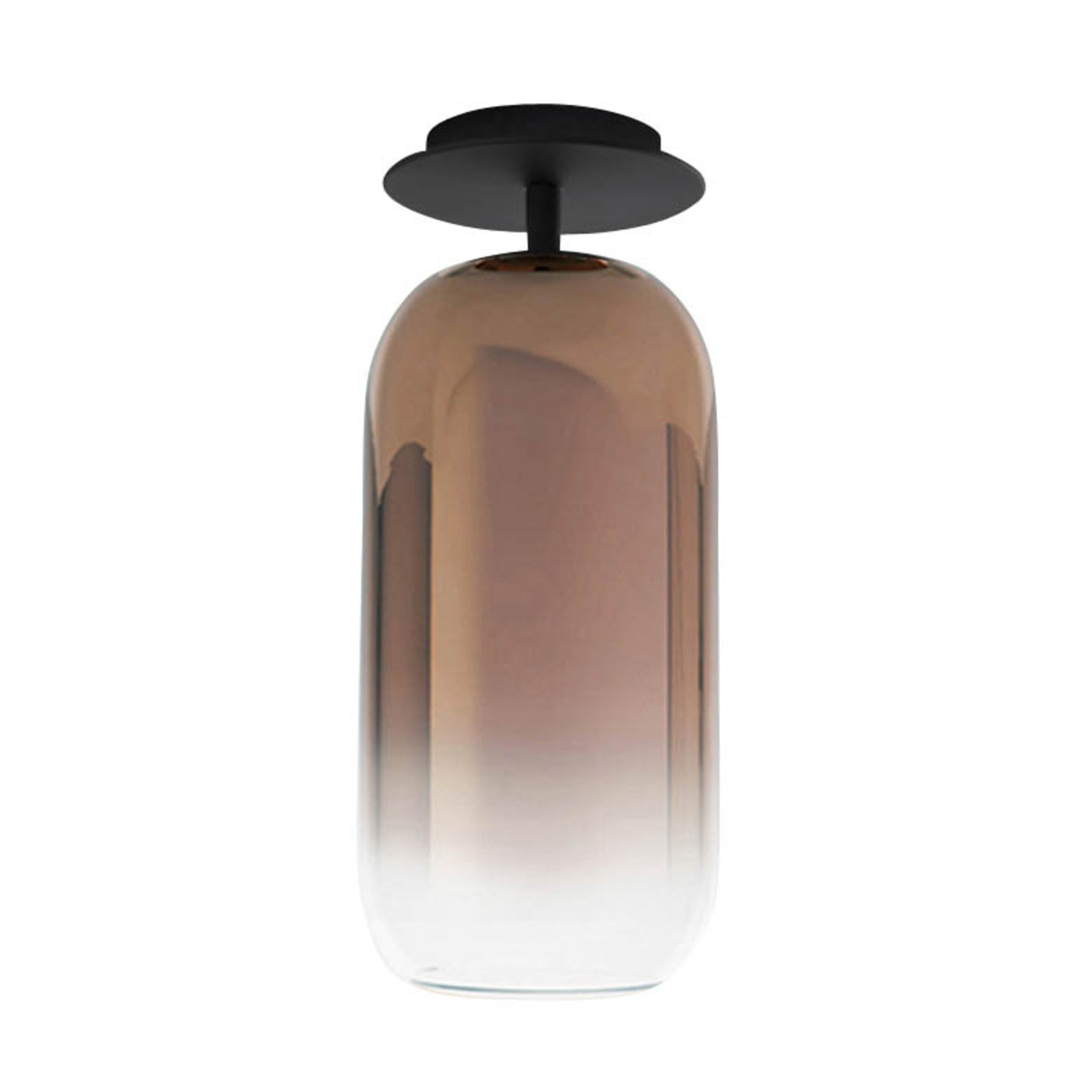Artemide Gople ceiling lamp with glass shade