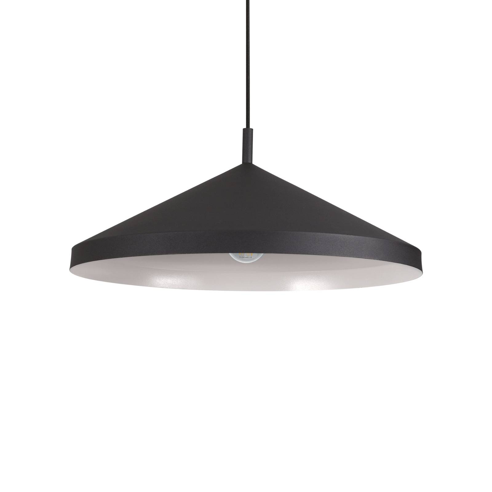 Photos - Chandelier / Lamp Ideal Lux Ideallux  Yurta pendant light black Ø 50cm 