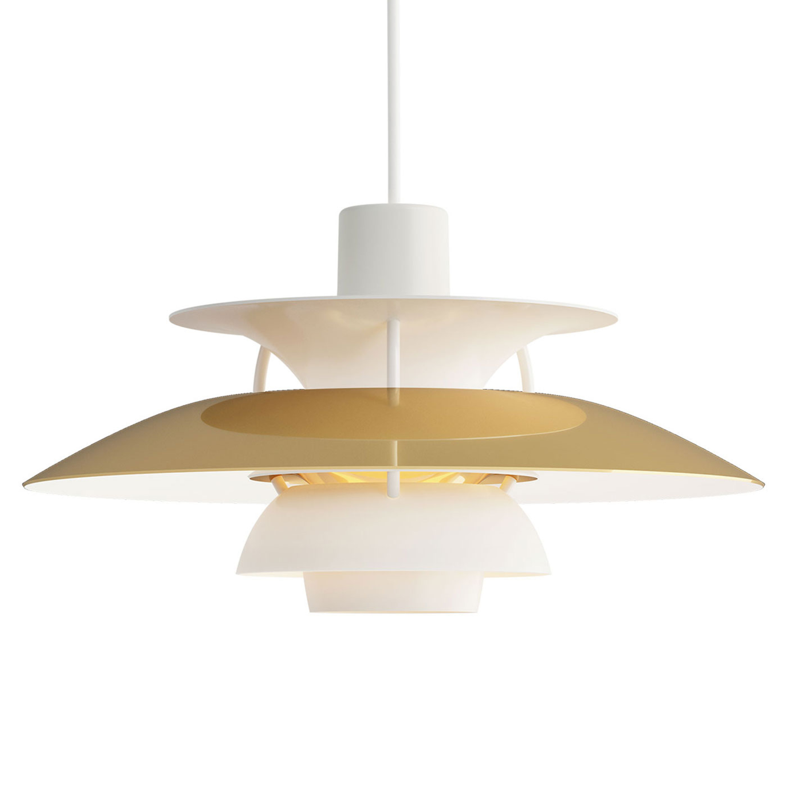 Louis Poulsen PH 5 messing hengelampe Ø 50 cm | Lampegiganten.no Louis Poulsen PH 5 messing hengelampe Ø 50 cm | Lampegiganten.no