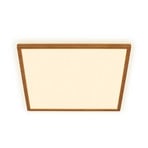 LED-taklampa Tava Wood, 42 x 42 cm, plast, 3 000 K