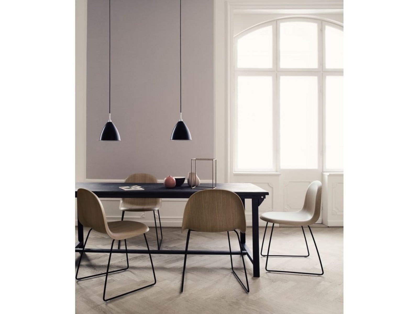 Bestlite BL9 Pendelleuchte Ø21 Messing/Porzellan GUBI - Wohnzimmer - Metall
