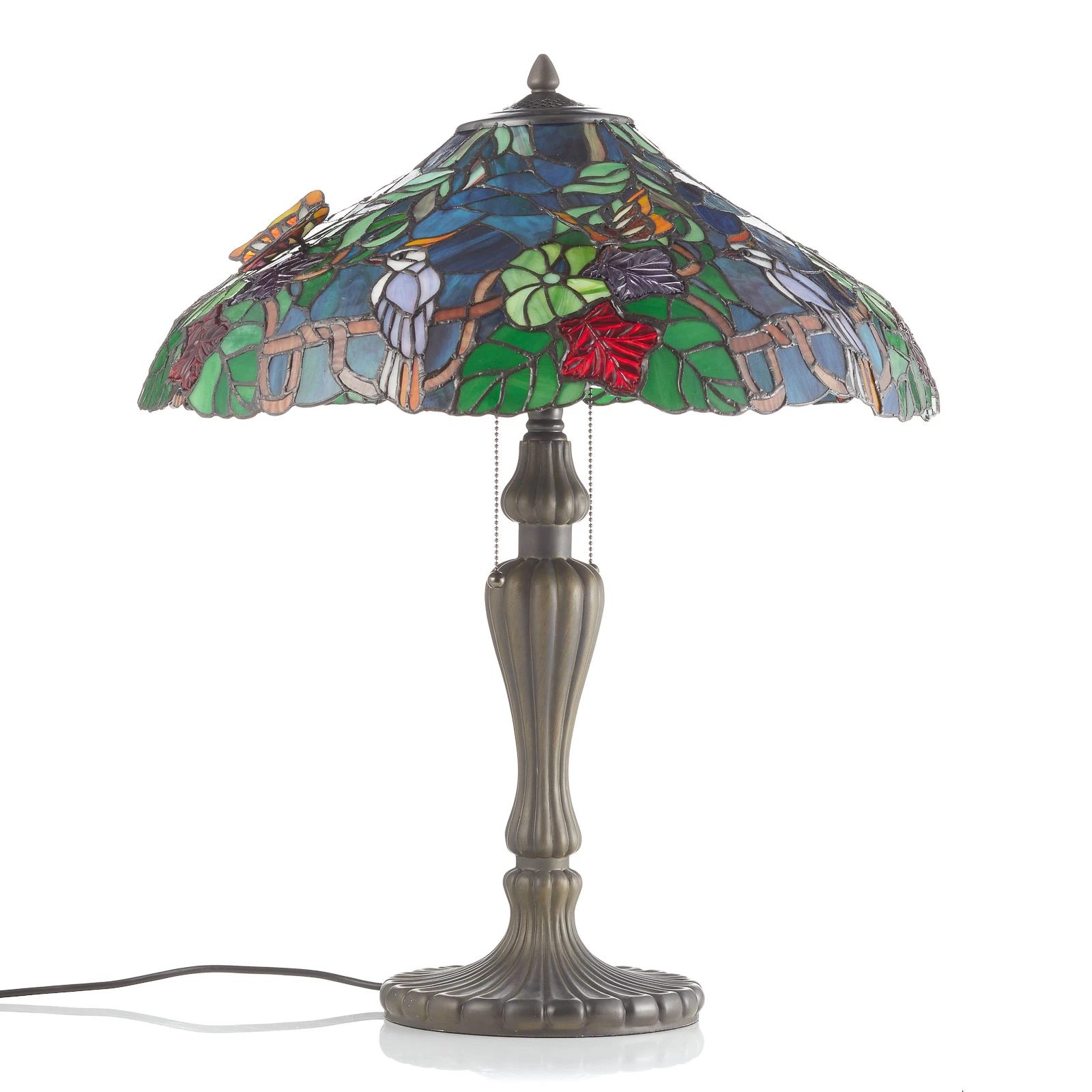 Majstrovská stolná lampa Austrália, štýl Tiffany