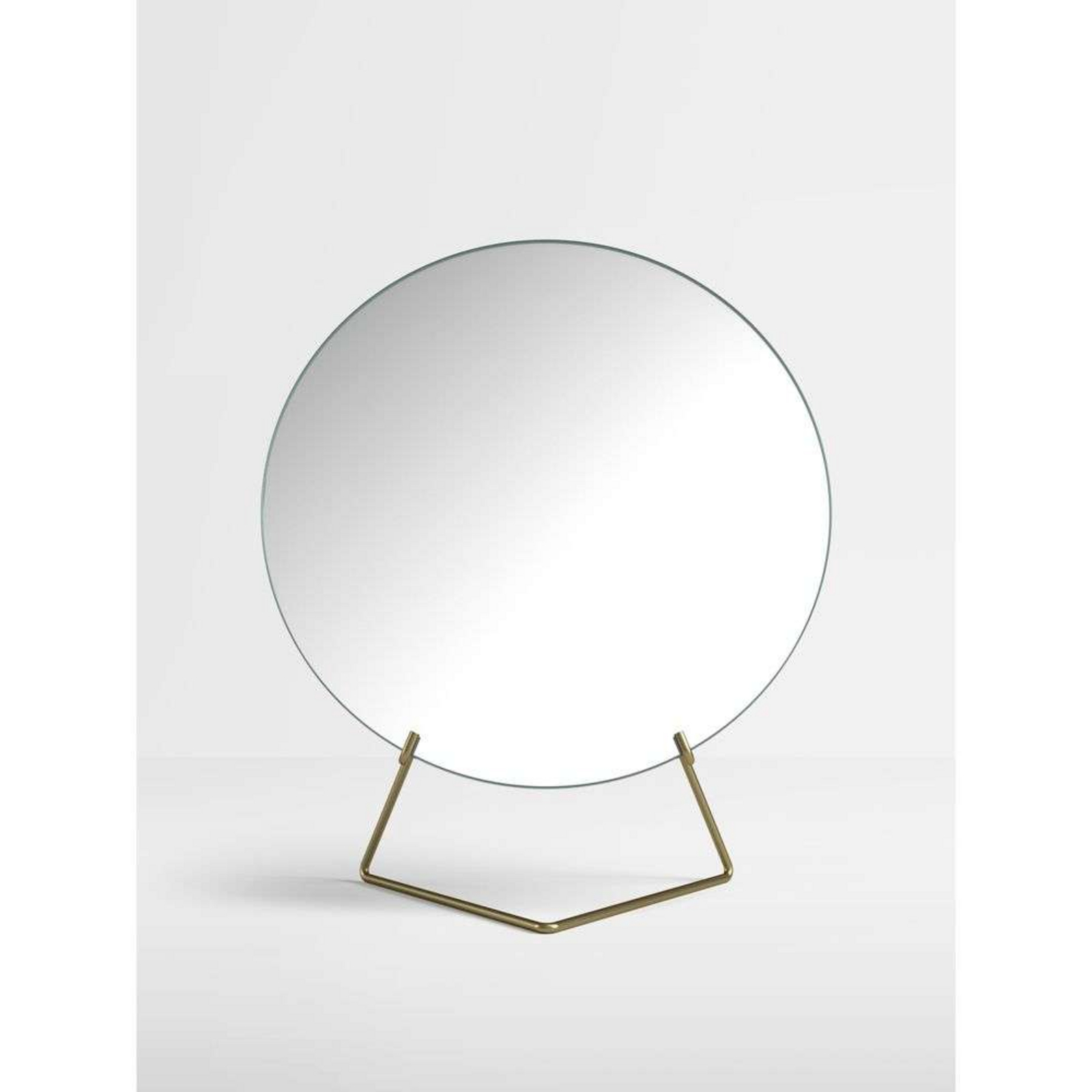 Standing Mirror Ø30 Brass - Moebe