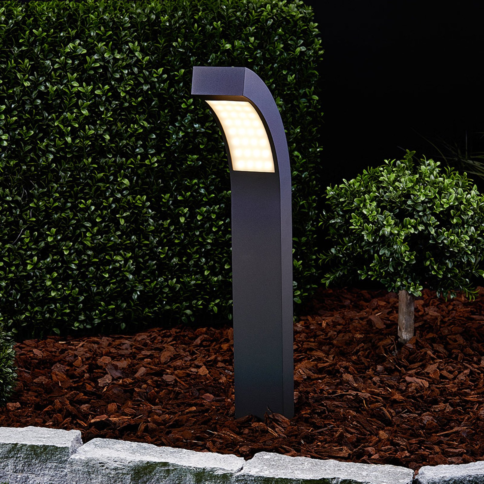 Lennik Candeeiro de Jardim Exterior H60 Graphite - Lucande