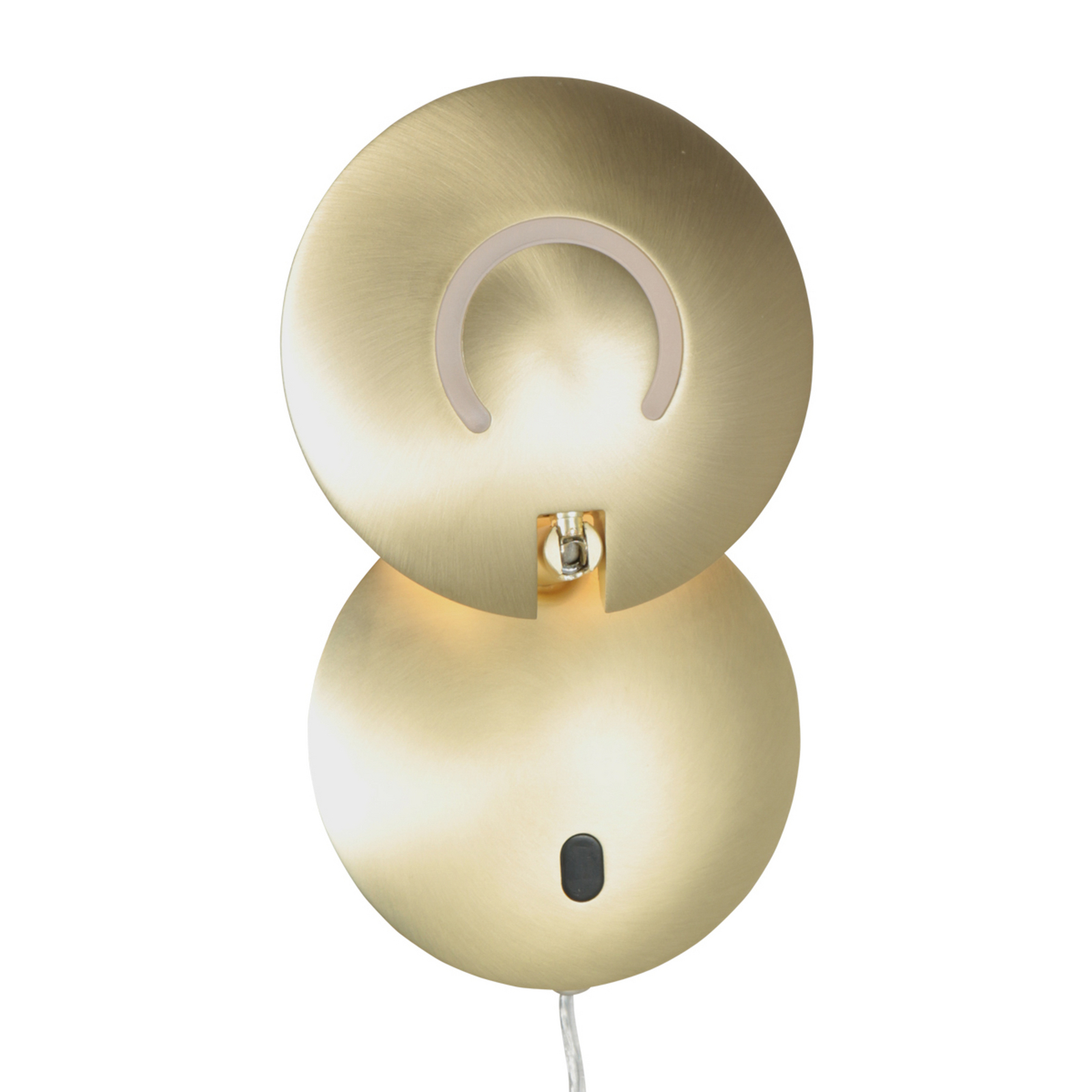 LED wandlamp Zenith 2, messingkleurig, CCT, metaal, stekker LED wandlamp Zenith 2, messingkleurig, CCT, metaal, stekker