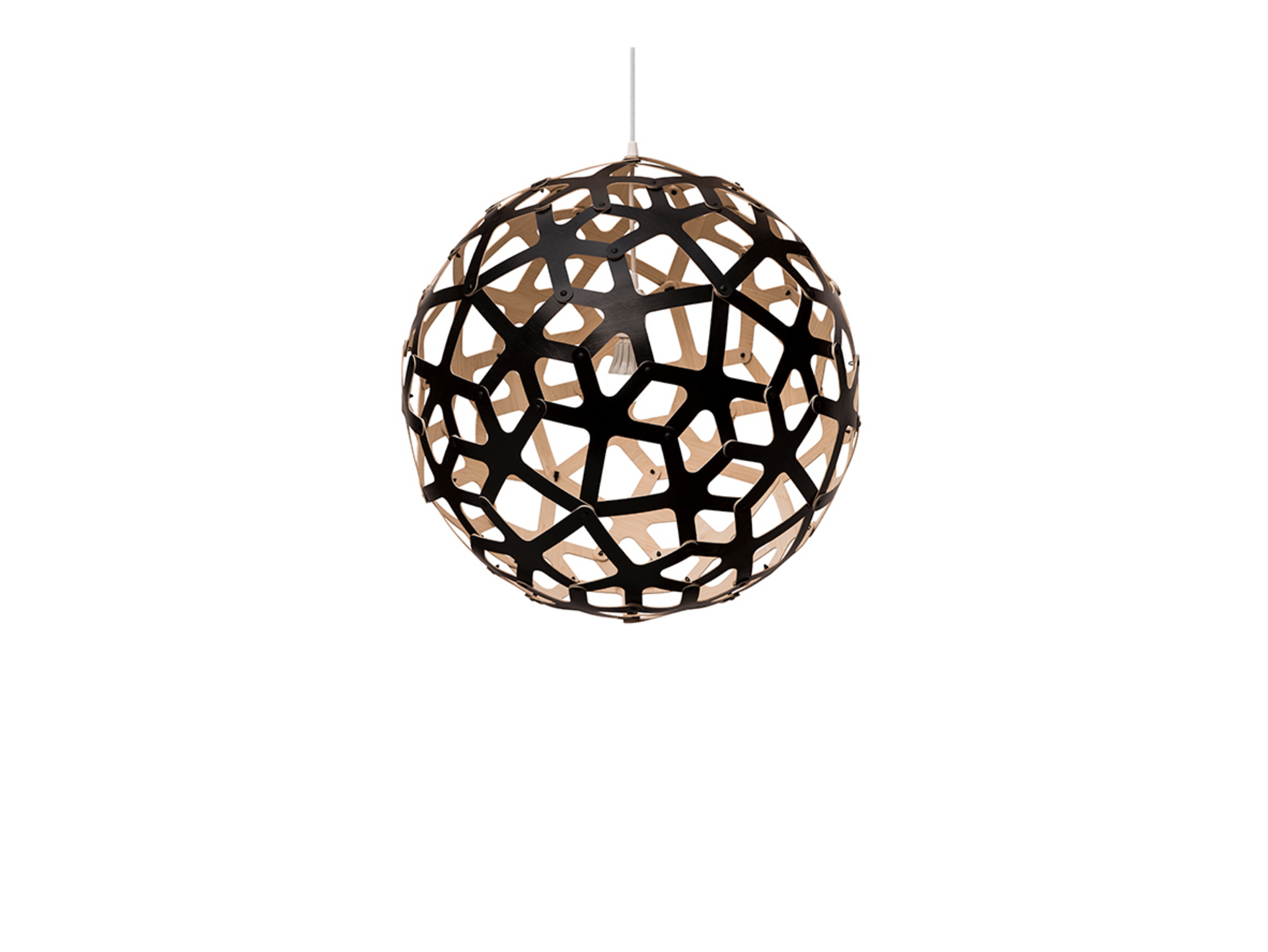 Coral Suspension Ø60 Noir 1 Côté - David Trubridge