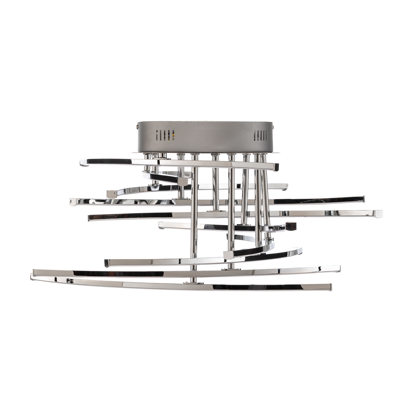 Lindby Flakira LED-taklampe, 10 lyskilder krom
