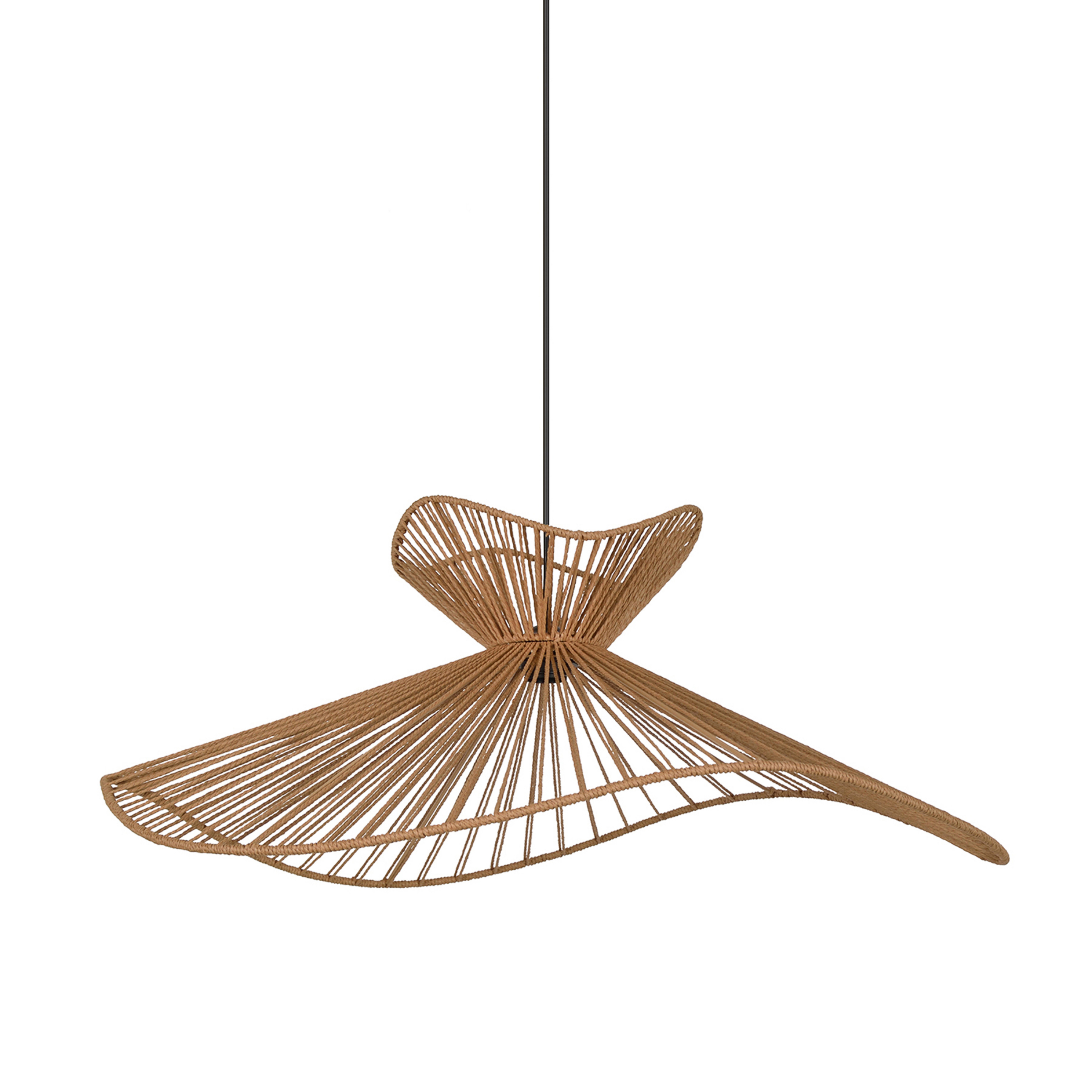 Lampada a sospensione Sahara, colore naturale, altezza 30 cm, carta - COREP SAS