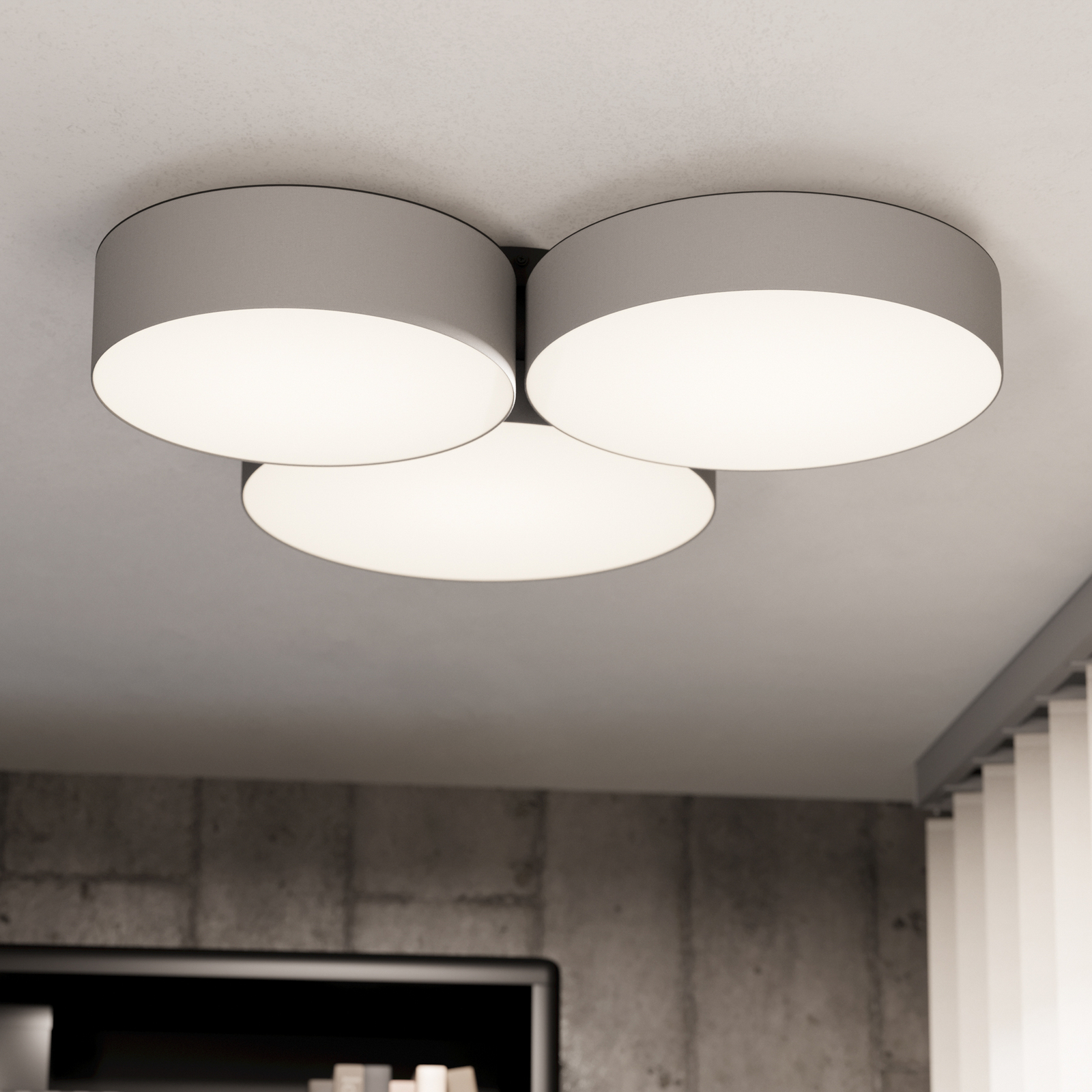 EGLO connect Smart LED таванна лампа Barbano-Z, сива