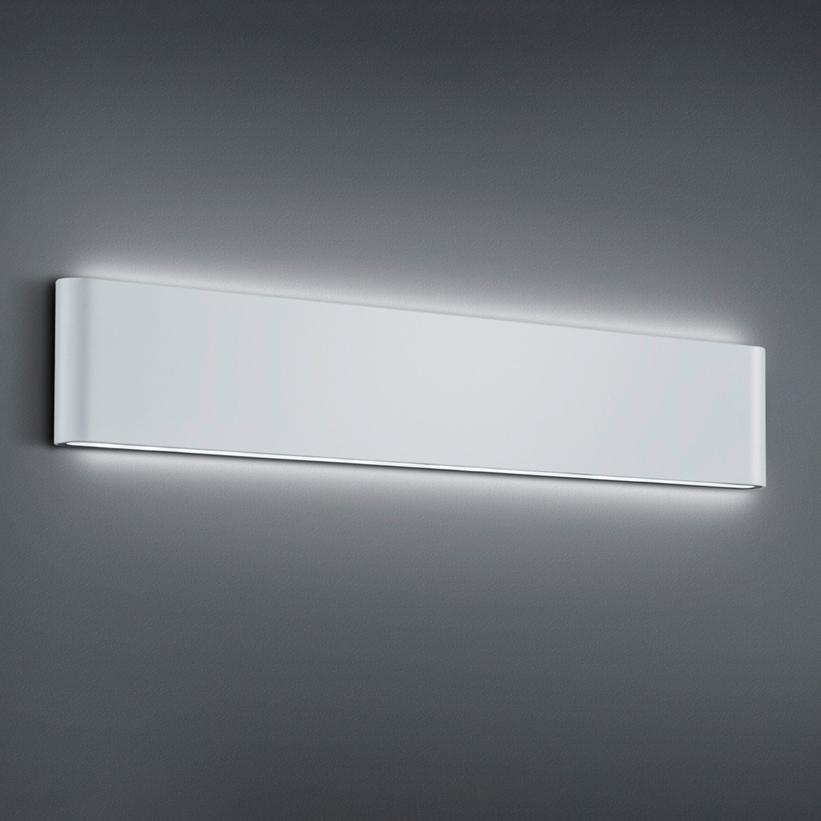 Trio Lighting Thames II LED outdoor wall light, white, die-cast aluminium, 8 W, energy efficiency: A+, W: 46.5 cm, H: 9 cm
