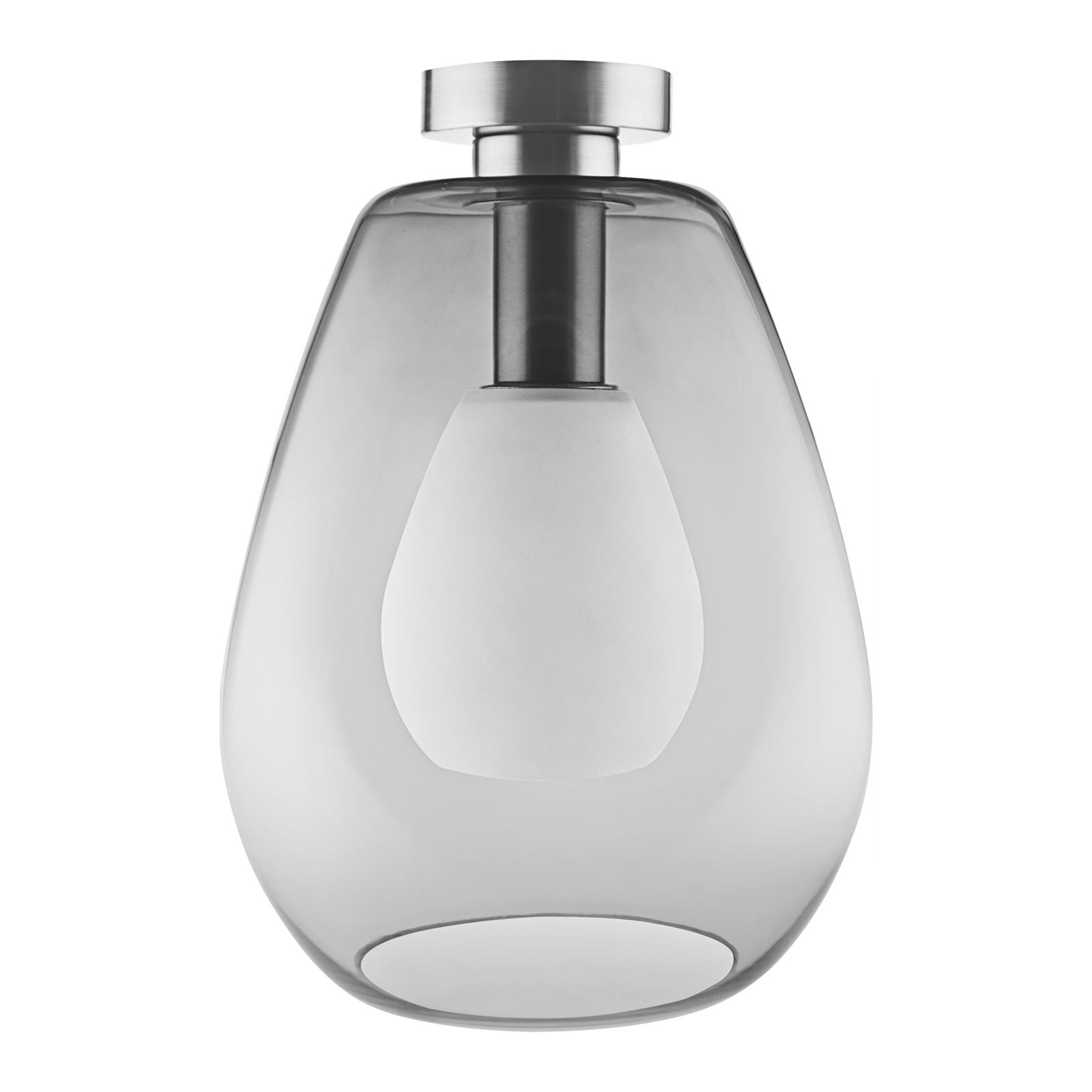 LEDVANCE Vintage Edition 1906 Cone, 26 cm in grey, for Living / Dining Room, metal, glass, E27, 40 W, energy efficiency: A++, H: 37 cm
