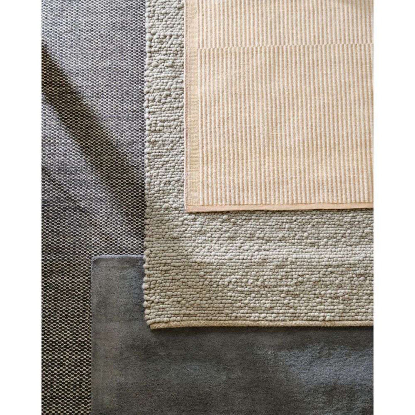 Peas Random Rug 170x240 Soft Grey - Hay