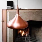 FRITZ HANSEN Orient Pendelleuchte kupfer/rosenholz