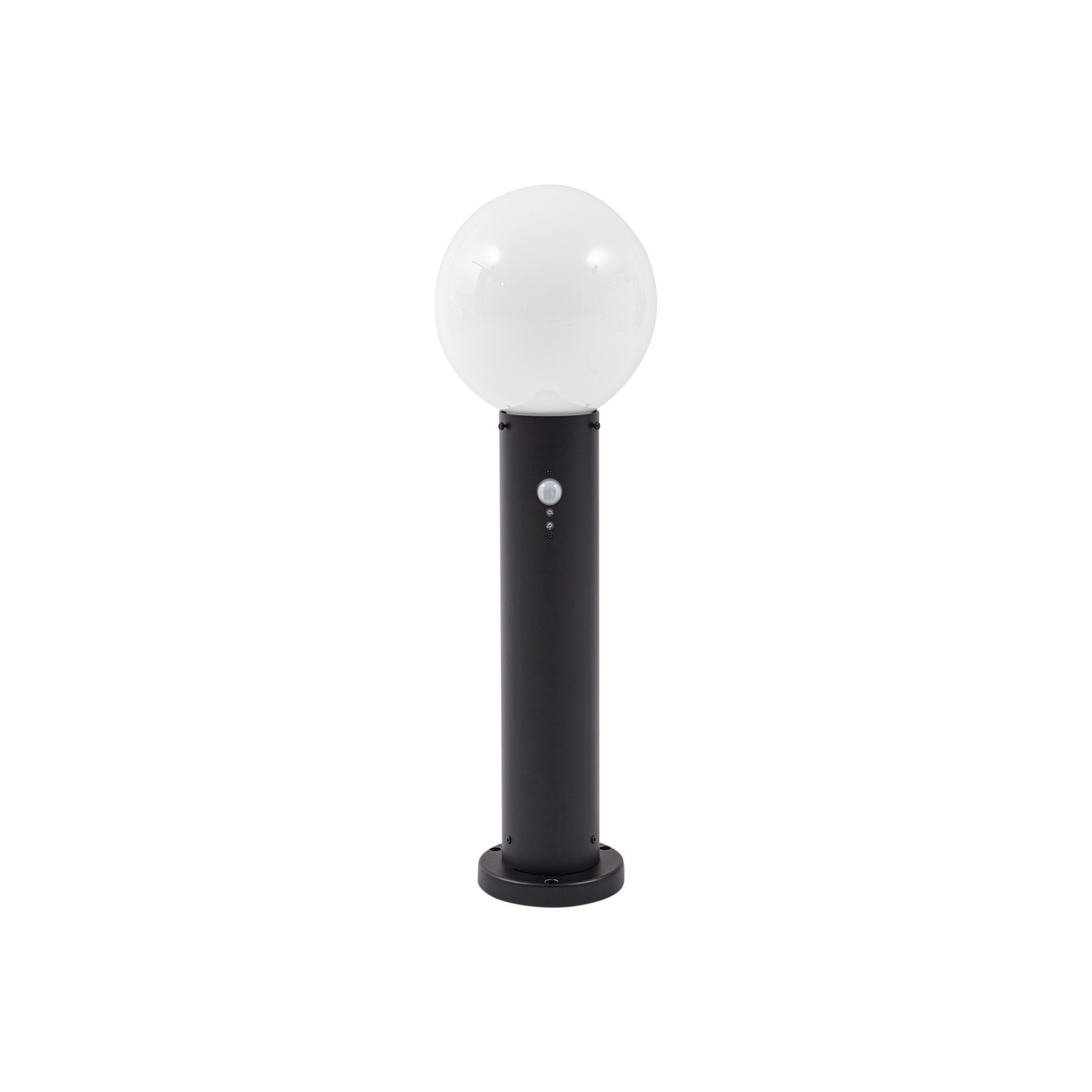 Dangan sokkellamp, 60 cm, sensor, wit, glas - Lindby