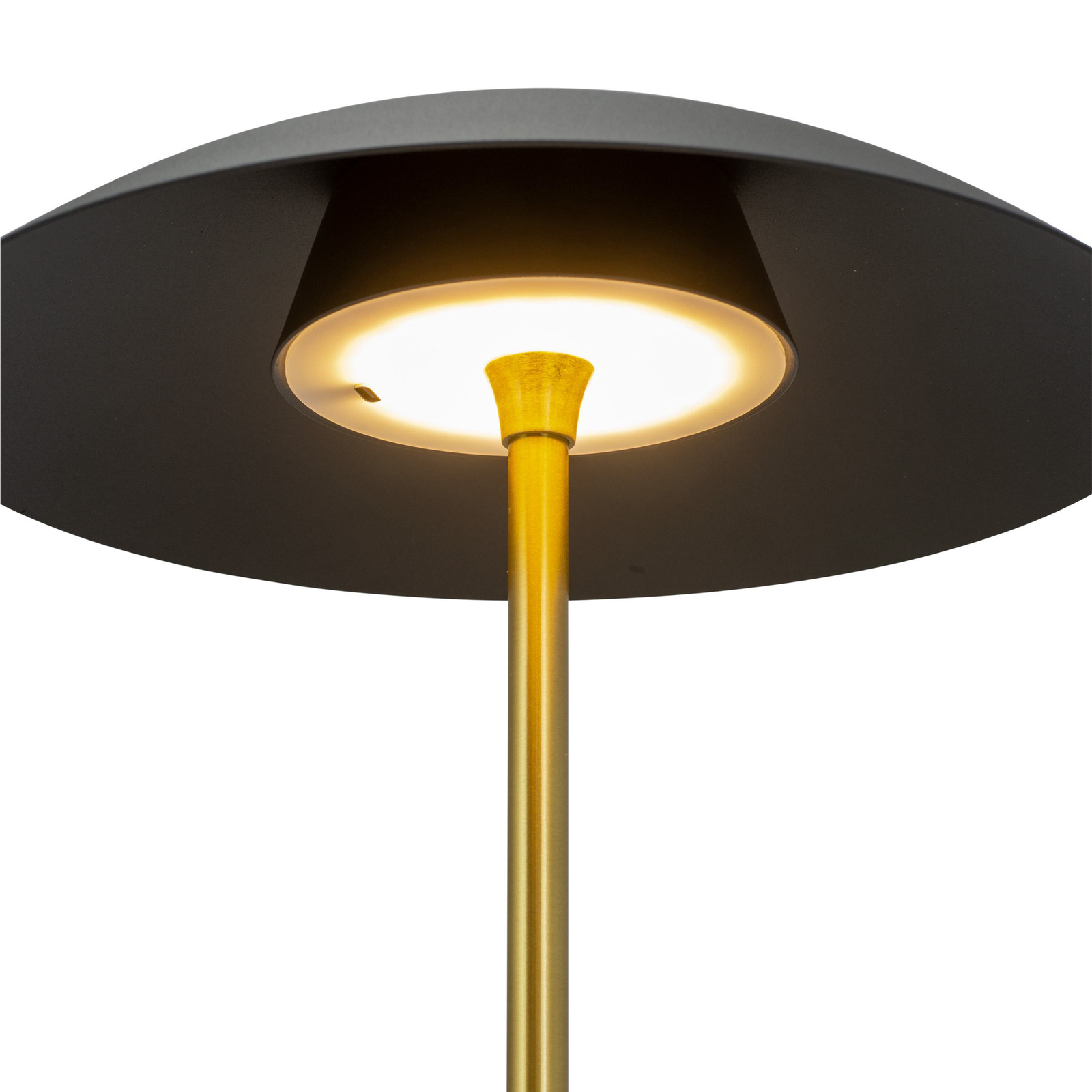 Moon Portable Tischleuchte Black/Brass - DybergLarsen