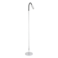 LED lampa Rocco, chrómová ohybné rameno čierna