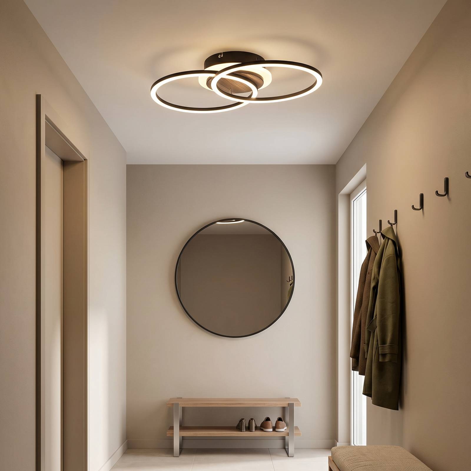  Reality Leuchten Reality Leuchten Giro Led Ceiling Lamp 3-bulb Round Remote Control 