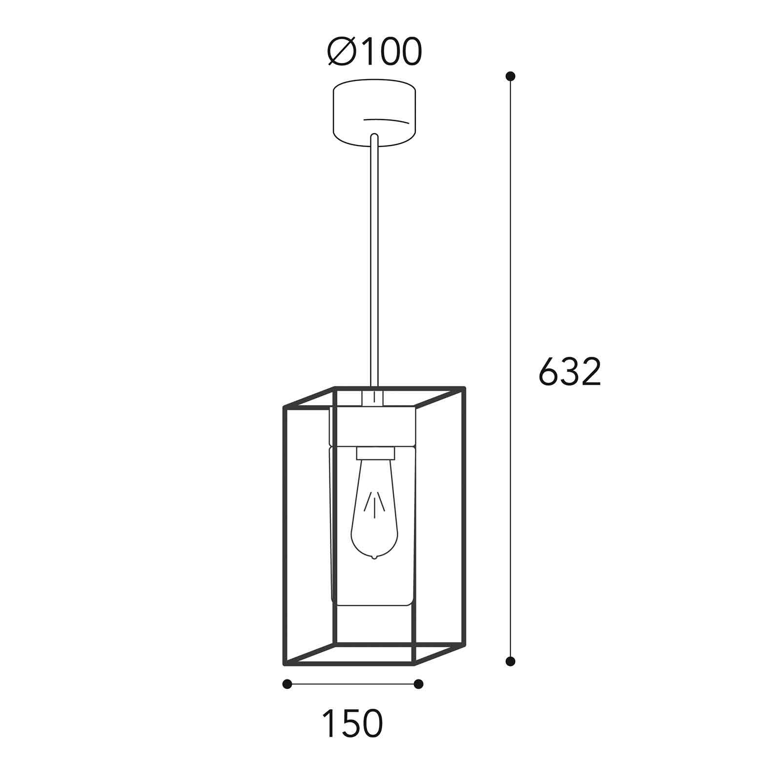 Hängeleuchte Cubic³ 3368 messing antik/opal günstig online kaufen