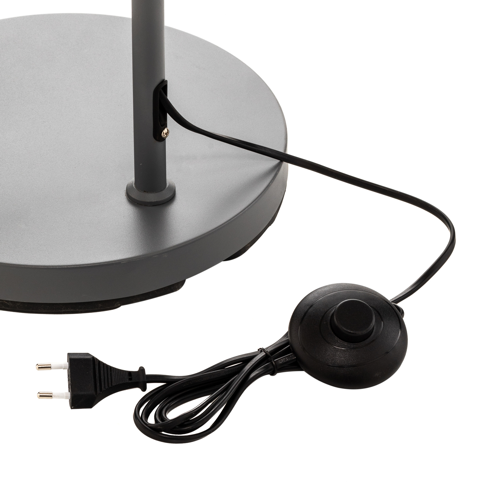 Lindby Berami vloerlamp met legbord, antraciet