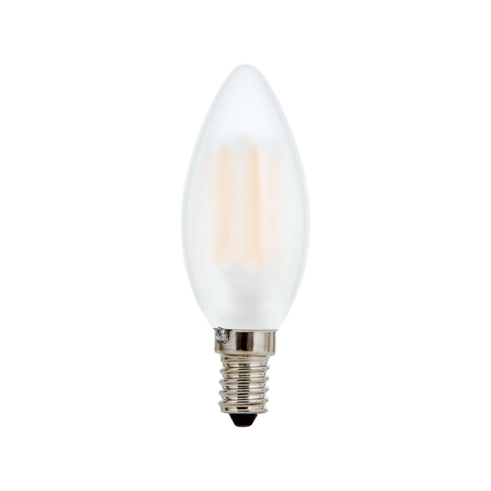 LED-Leuchtmittel E14 C35, matt, 6W, 2.700 K, 720 lm, dimmbar