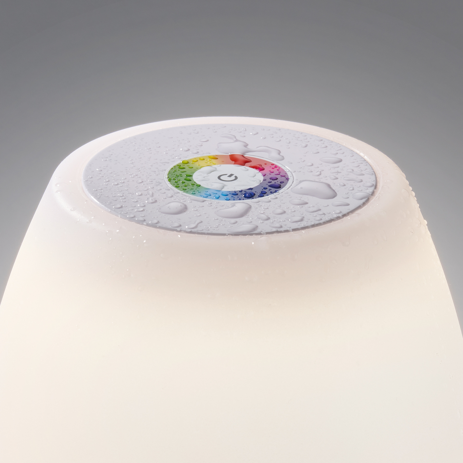 LED-Außentischlampe Barletta mit Akku RGBW dimmbar