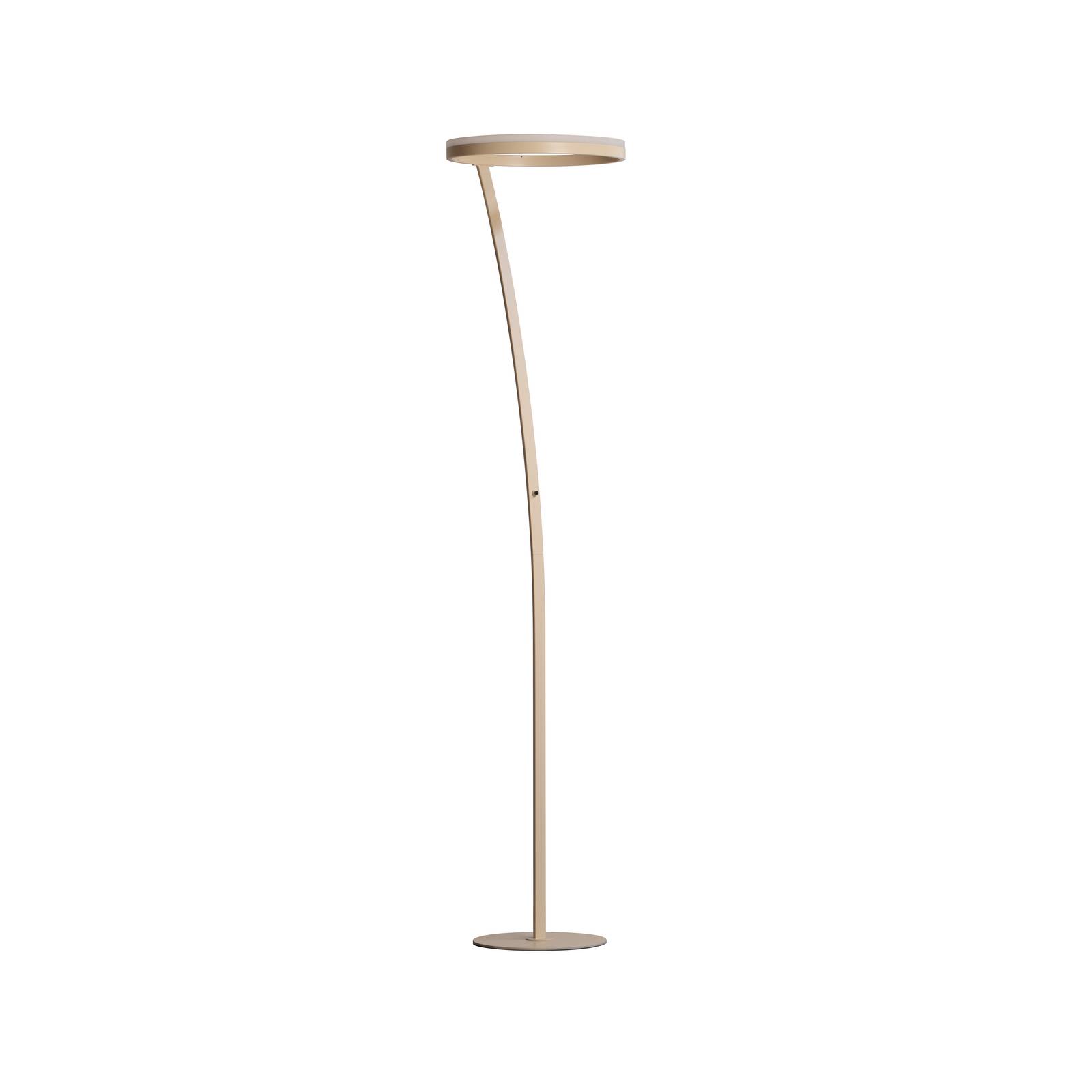 LED-Stehlampe Sirko, sandfarben, Höhe 177 cm, Metall, CCT günstig online kaufen