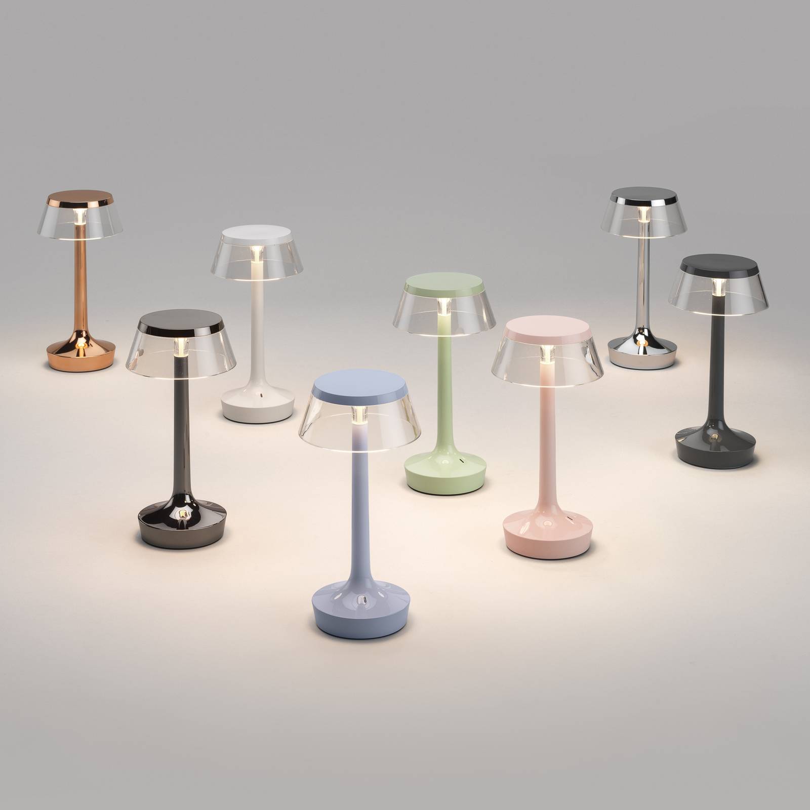 Flos LED tafellamp Bon jour zonder stekker, koper